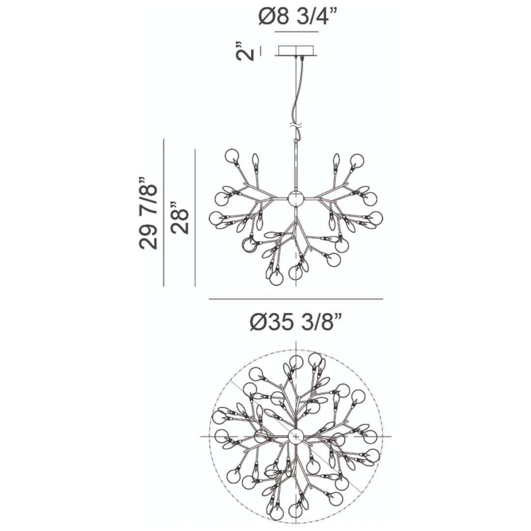 Hydrangea Bloom Chandelier - Image 25