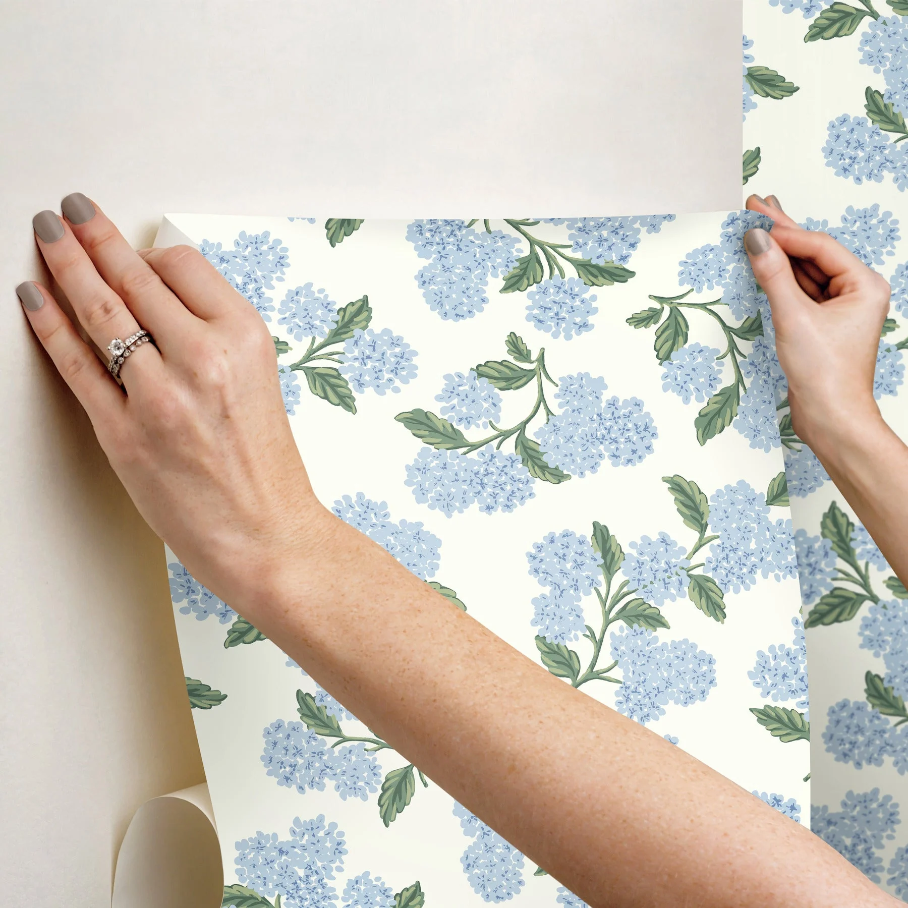 Hydrangea Peel + Stick Wallpaper - Image 6
