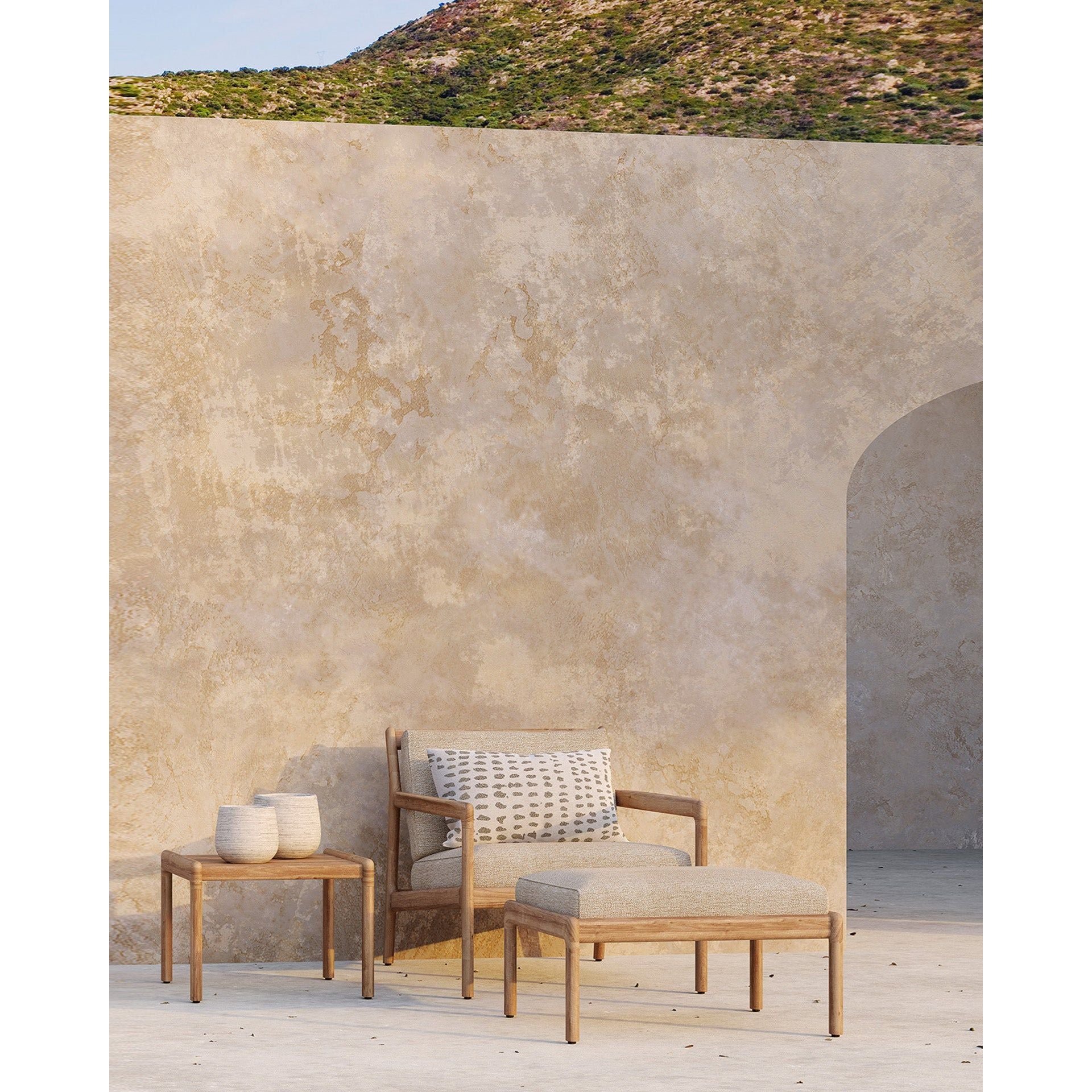 Jack outdoor lounge chair - Teak - Image 24