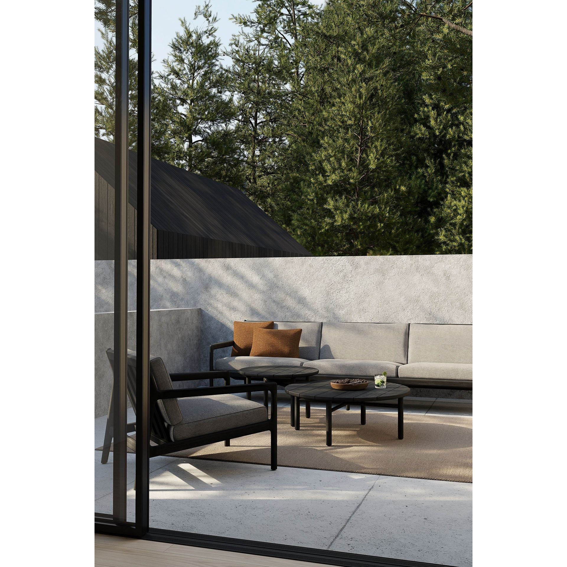 Jack Outdoor Sofa -3+ Seater /Teak Black - Image 4