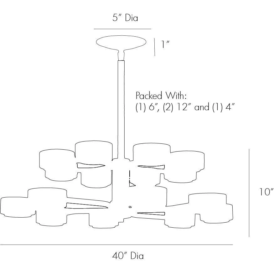 Jalen Two Tier Chandelier - Image 5