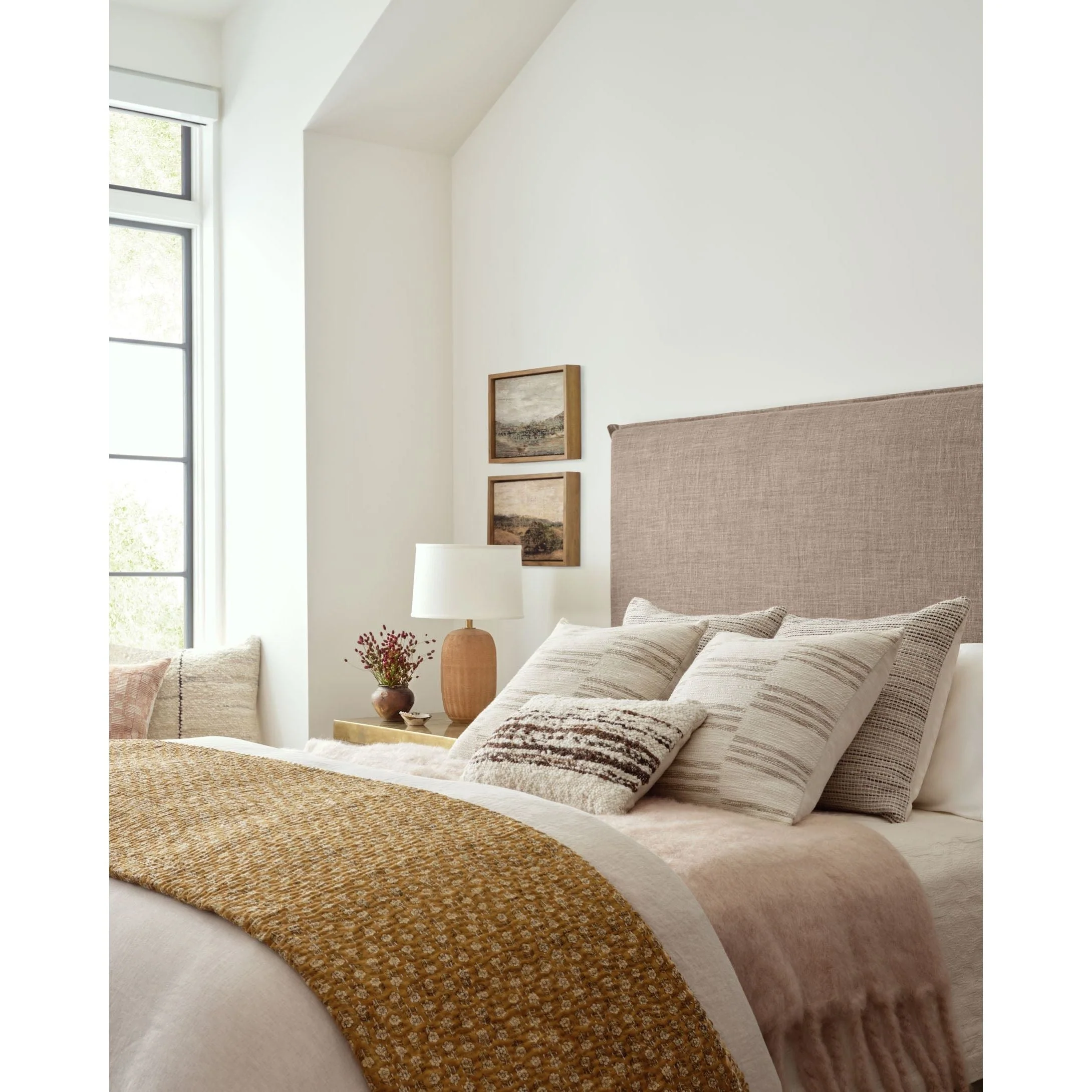 Jay Ivory Sand Pillow | Amber Lewis x Loloi - Image 2