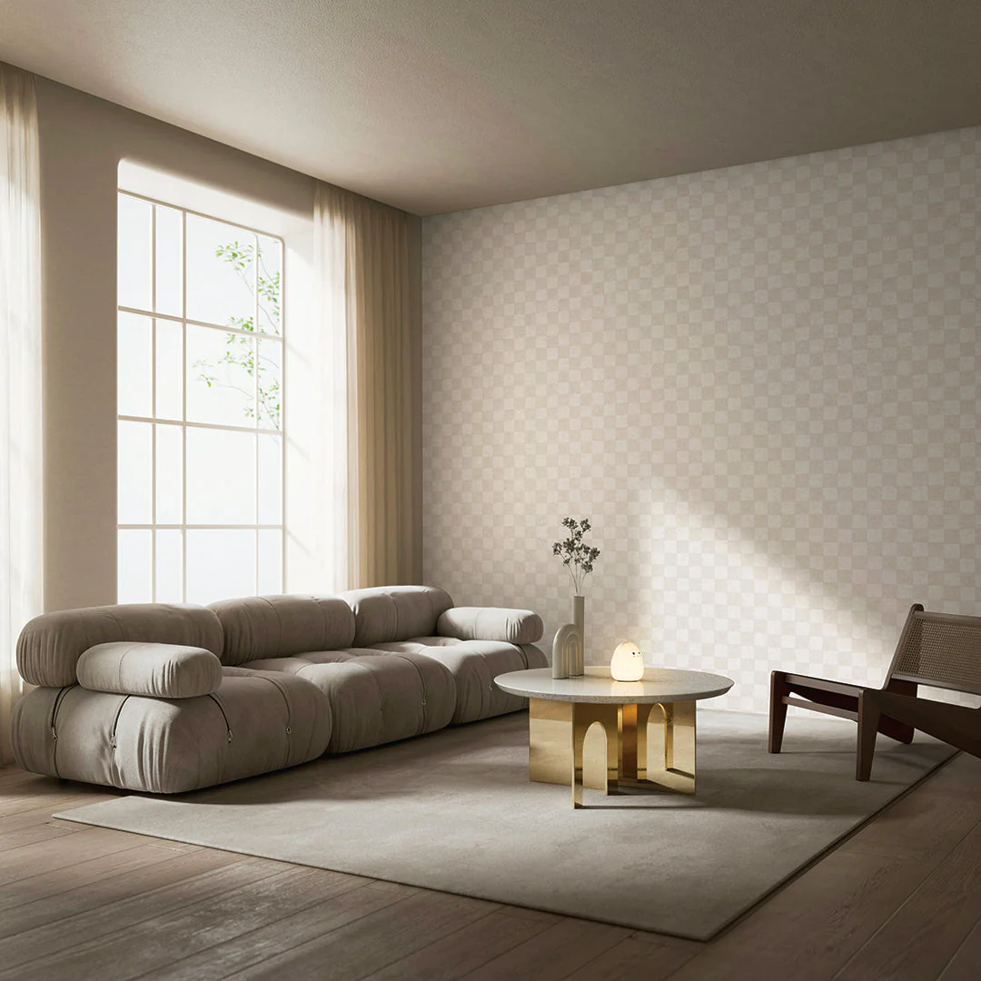 Classic Check Textured Peel and Stick Wallpaper by Jeremiah Brent - Image 5