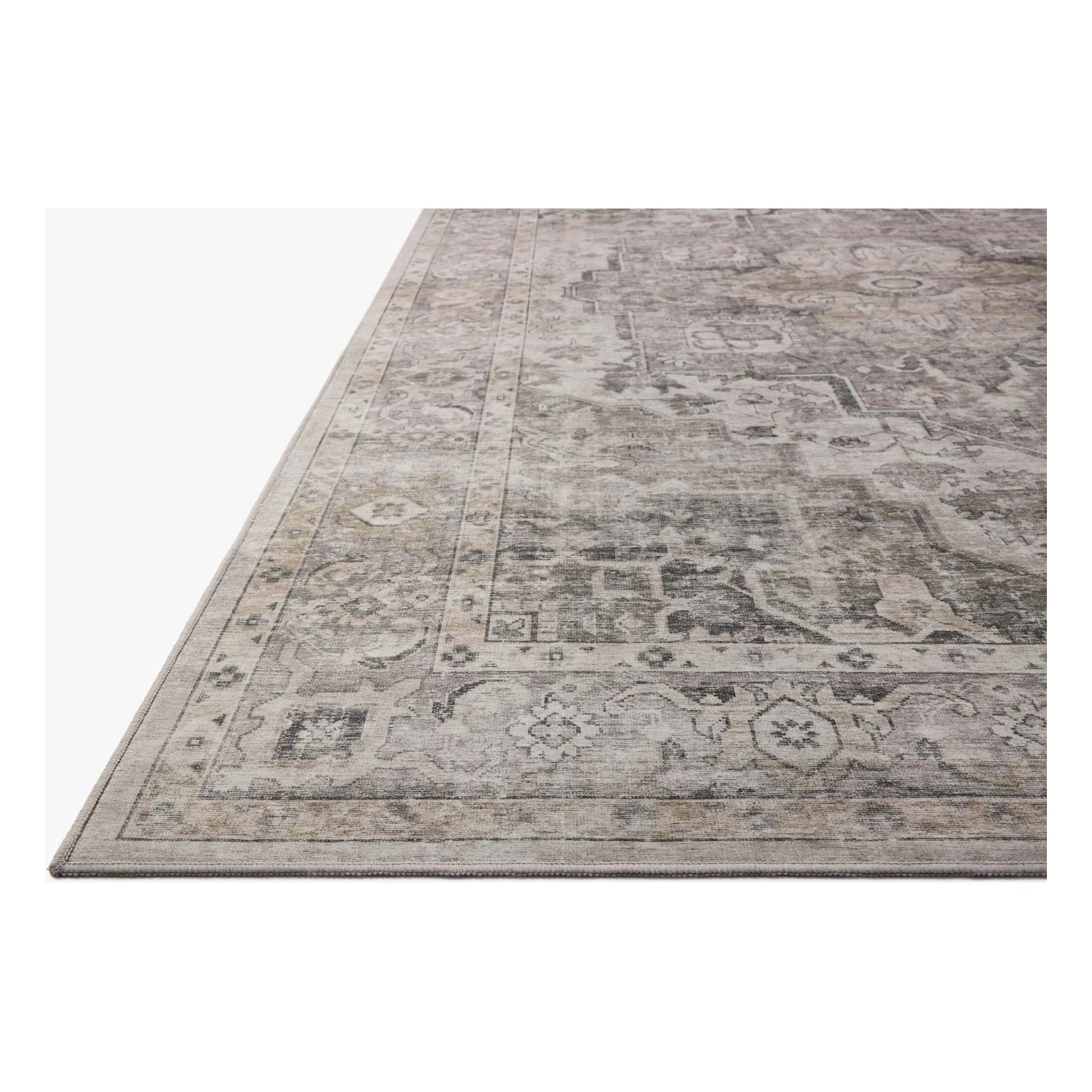 Josie Silver / Natural Machine Washable Rug | Amber Lewis x Loloi - Image 4