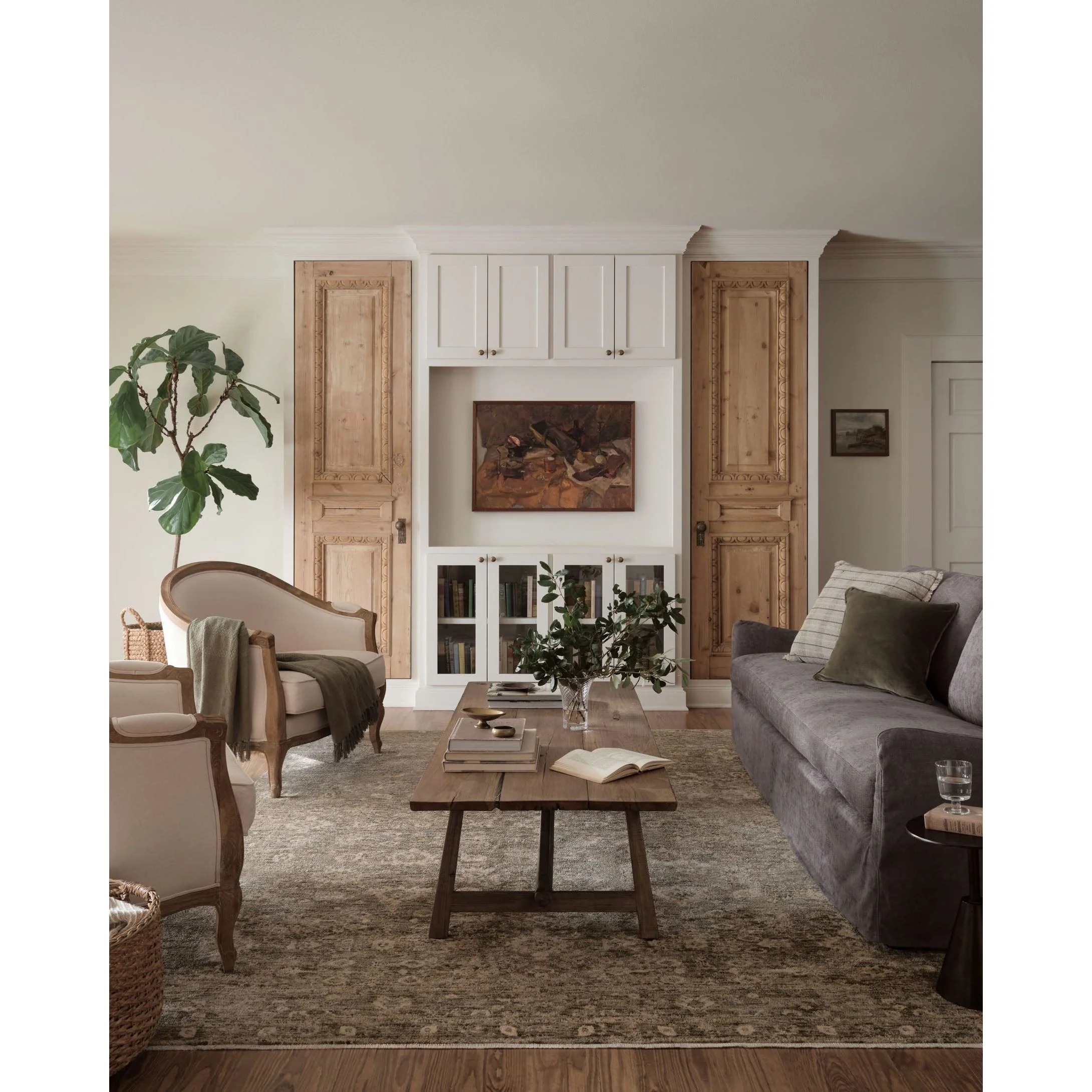 Junie Lagoon / Natural Rug | Magnolia Home by Joanna Gaines x Loloi - Image 2