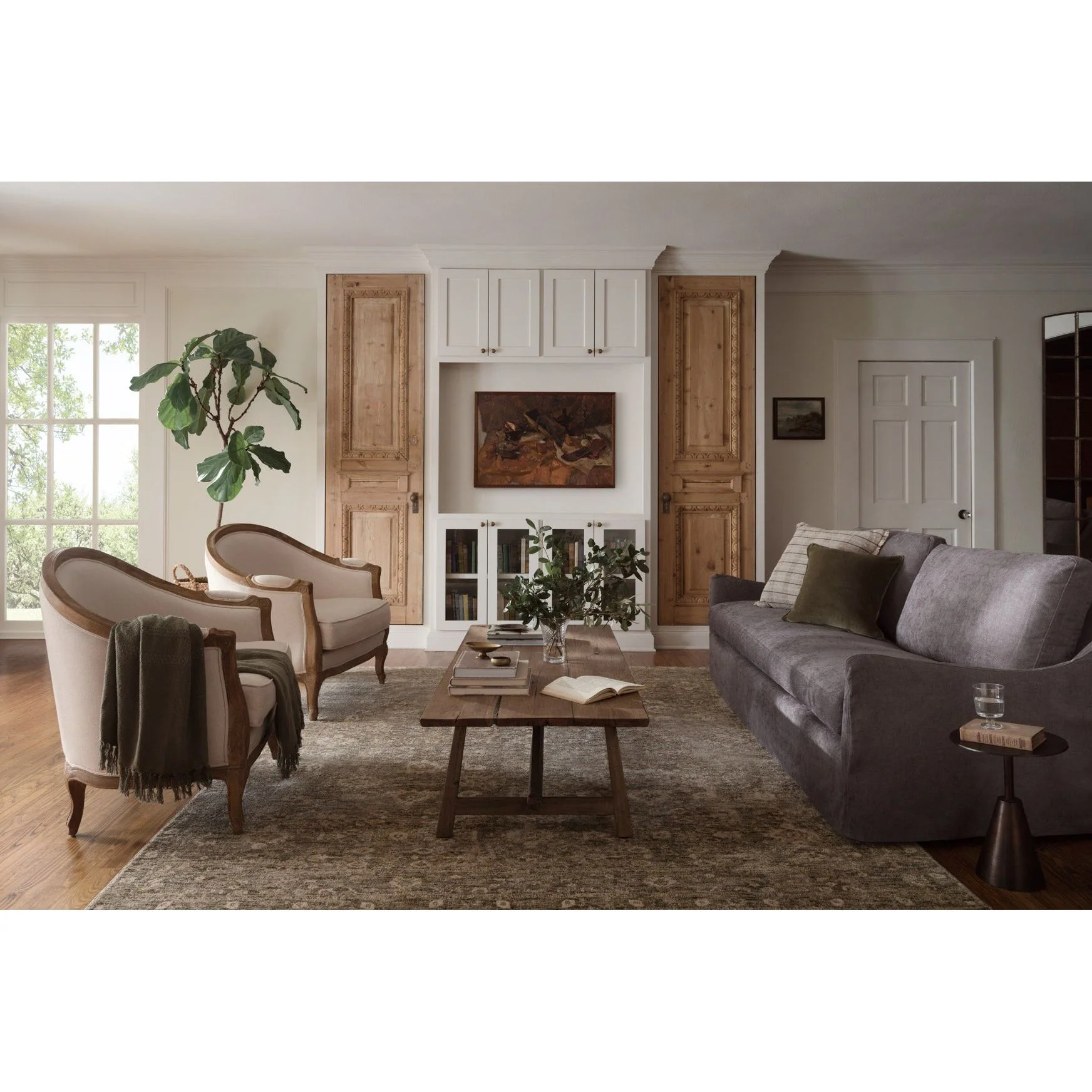 Junie Lagoon / Natural Rug | Magnolia Home by Joanna Gaines x Loloi - Image 3