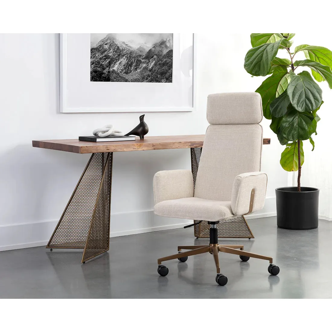 Kalev Office Chair - Chacha Cream - Image 8