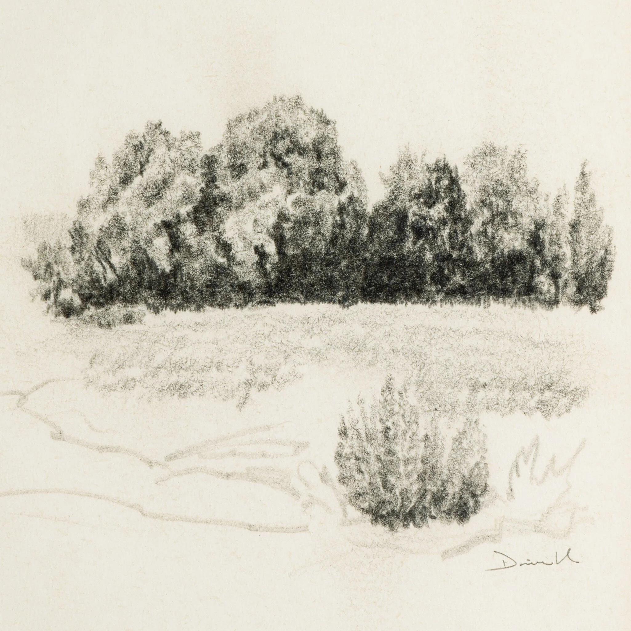 Land Sketch I by Dan Hobday - Image 5