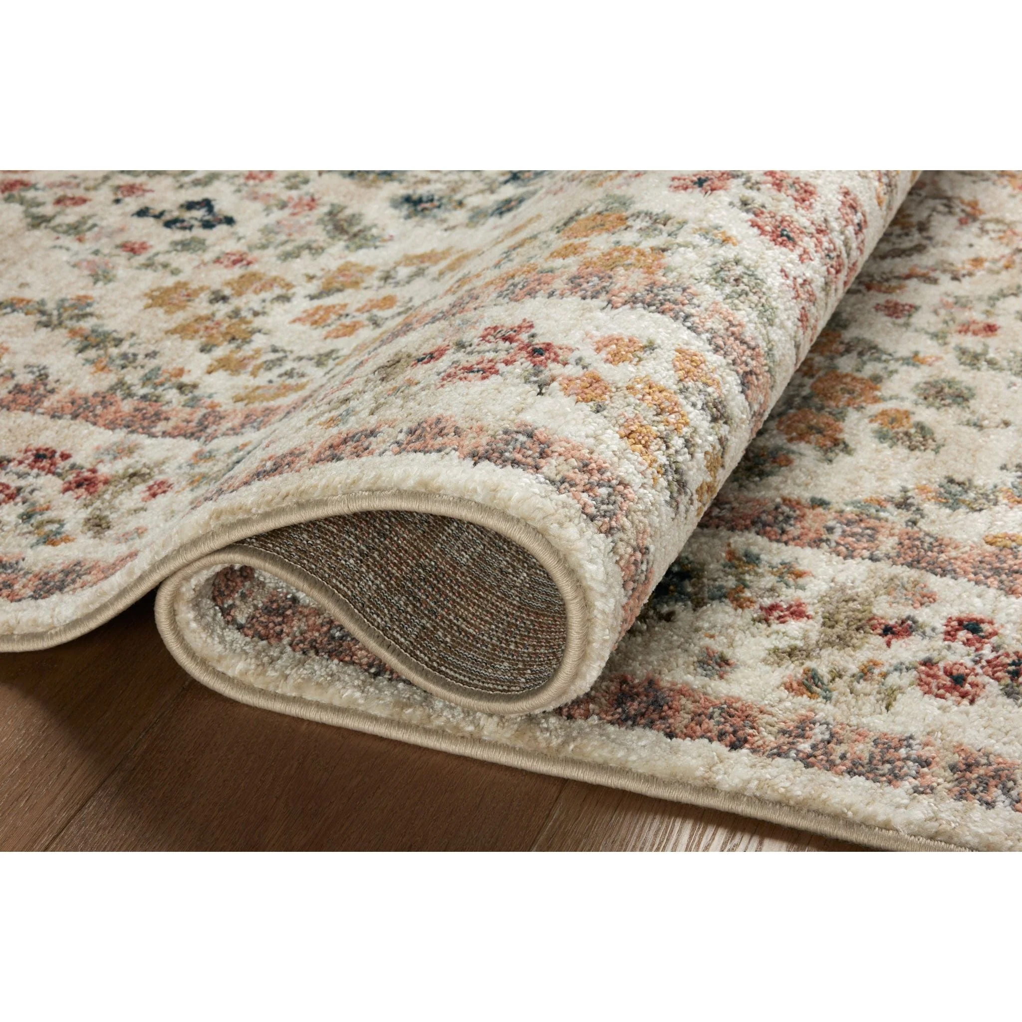 Laurel Parquet Cream Rug | Rifle Paper Co. x Loloi - Image 5