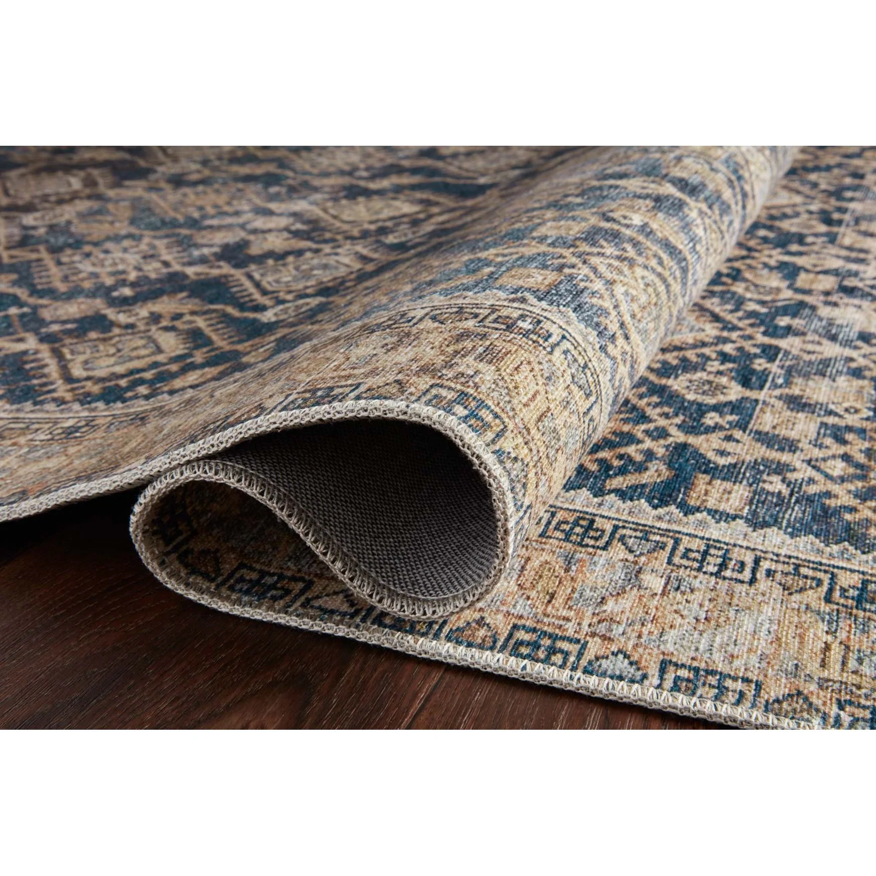 Lenna Indigo / Natural Rug | Magnolia Home by Joanna Gaines x Loloi - Image 4