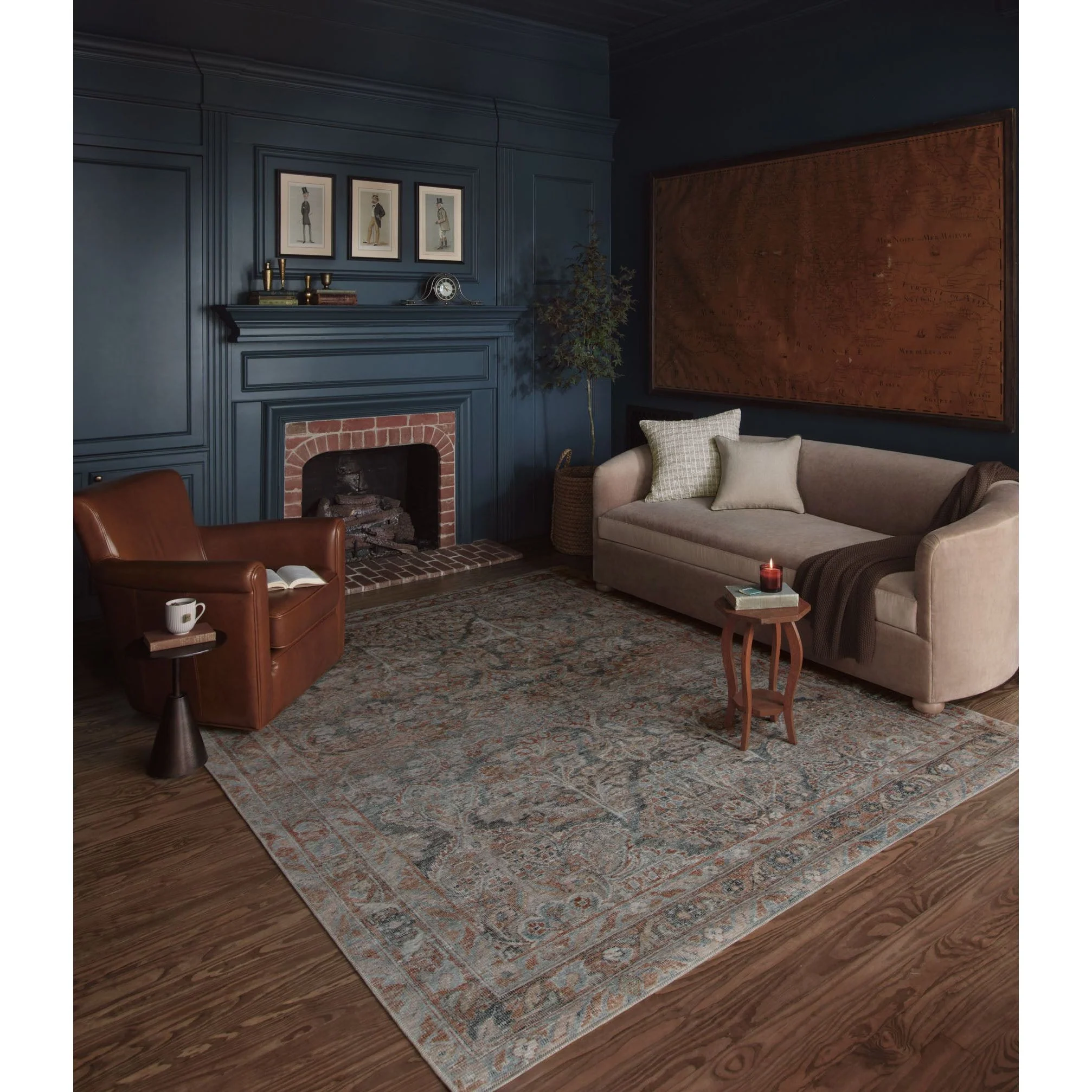 Lenna Ocean / Apricot Rug | Magnolia Home by Joanna Gaines x Loloi - Image 2