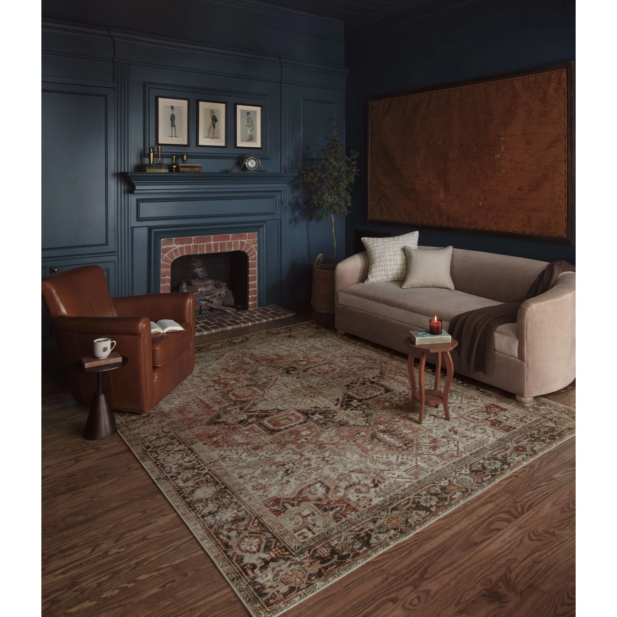 Lenna Rust / Charcoal Rug | Magnolia Home by Joanna Gaines x Loloi - Image 4
