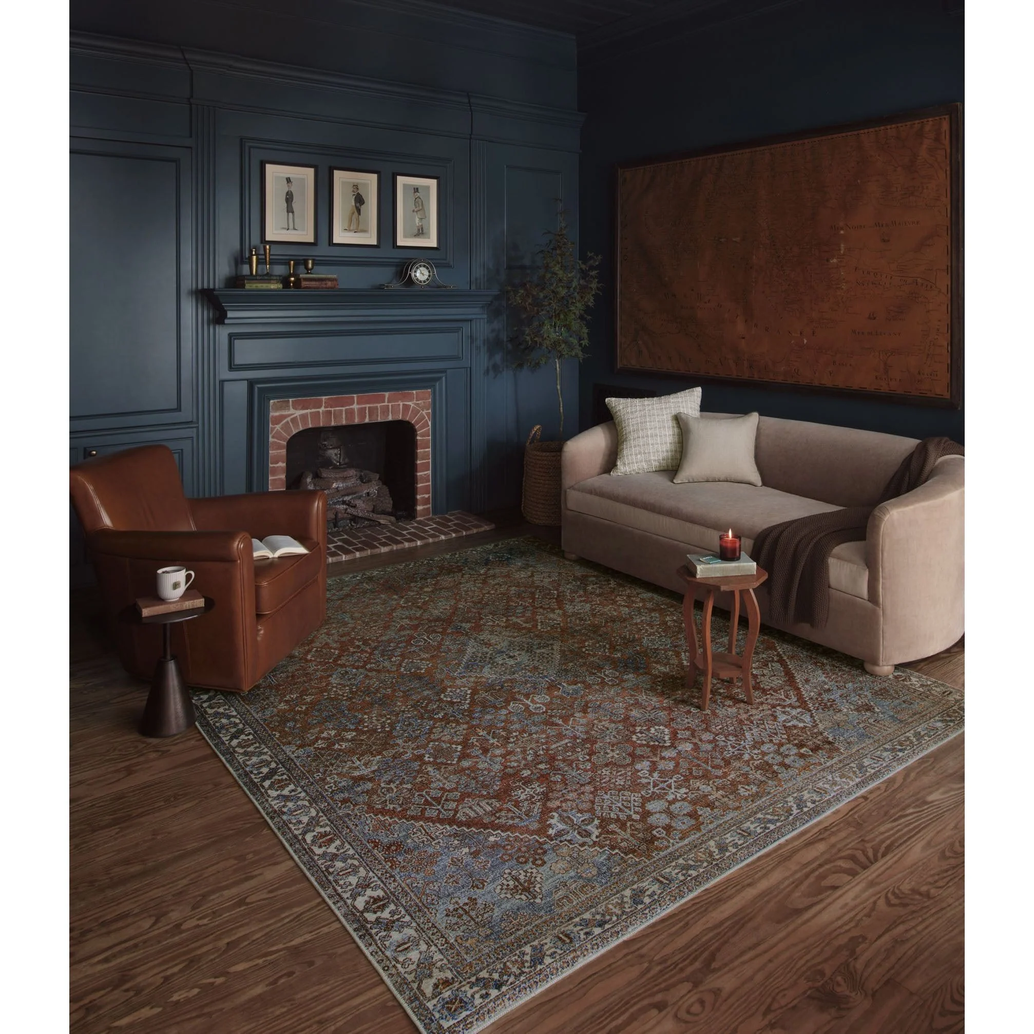 Lenna Brick / Sky Rug | Magnolia Home by Joanna Gaines x Loloi - Image 2