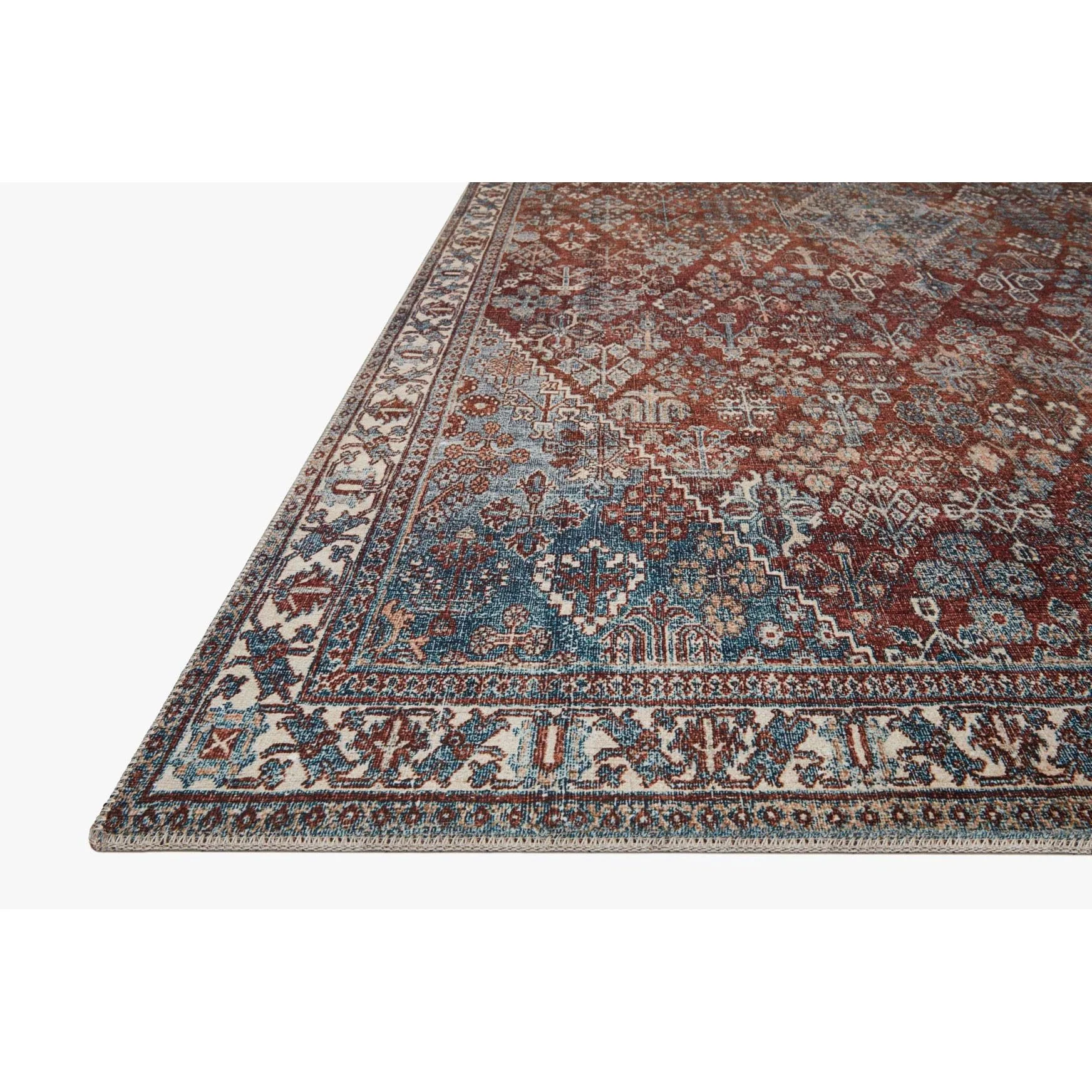 Lenna Brick / Sky Rug | Magnolia Home by Joanna Gaines x Loloi - Image 3