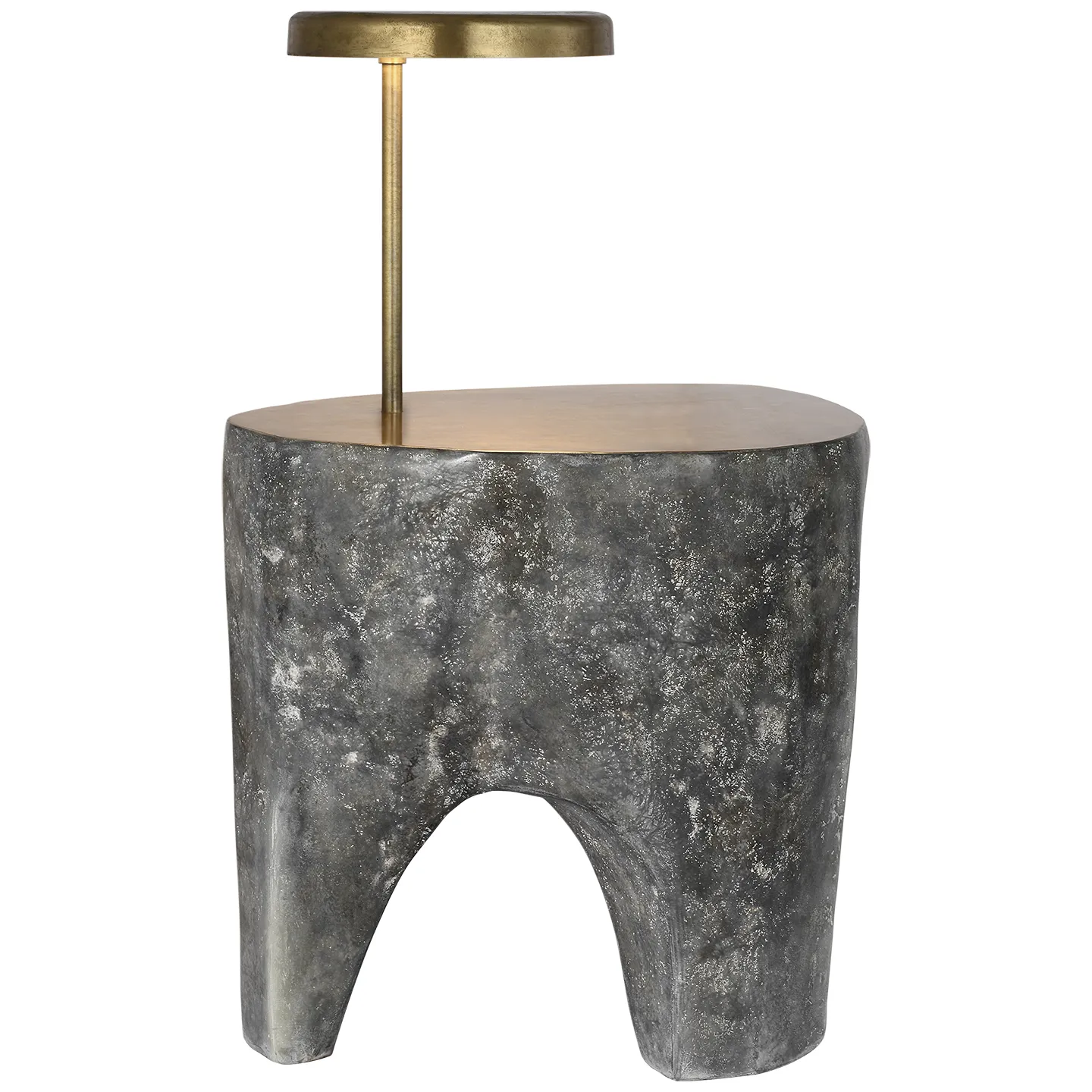 Lega 36" Sculpted Side Table Reading Floor Lamp
