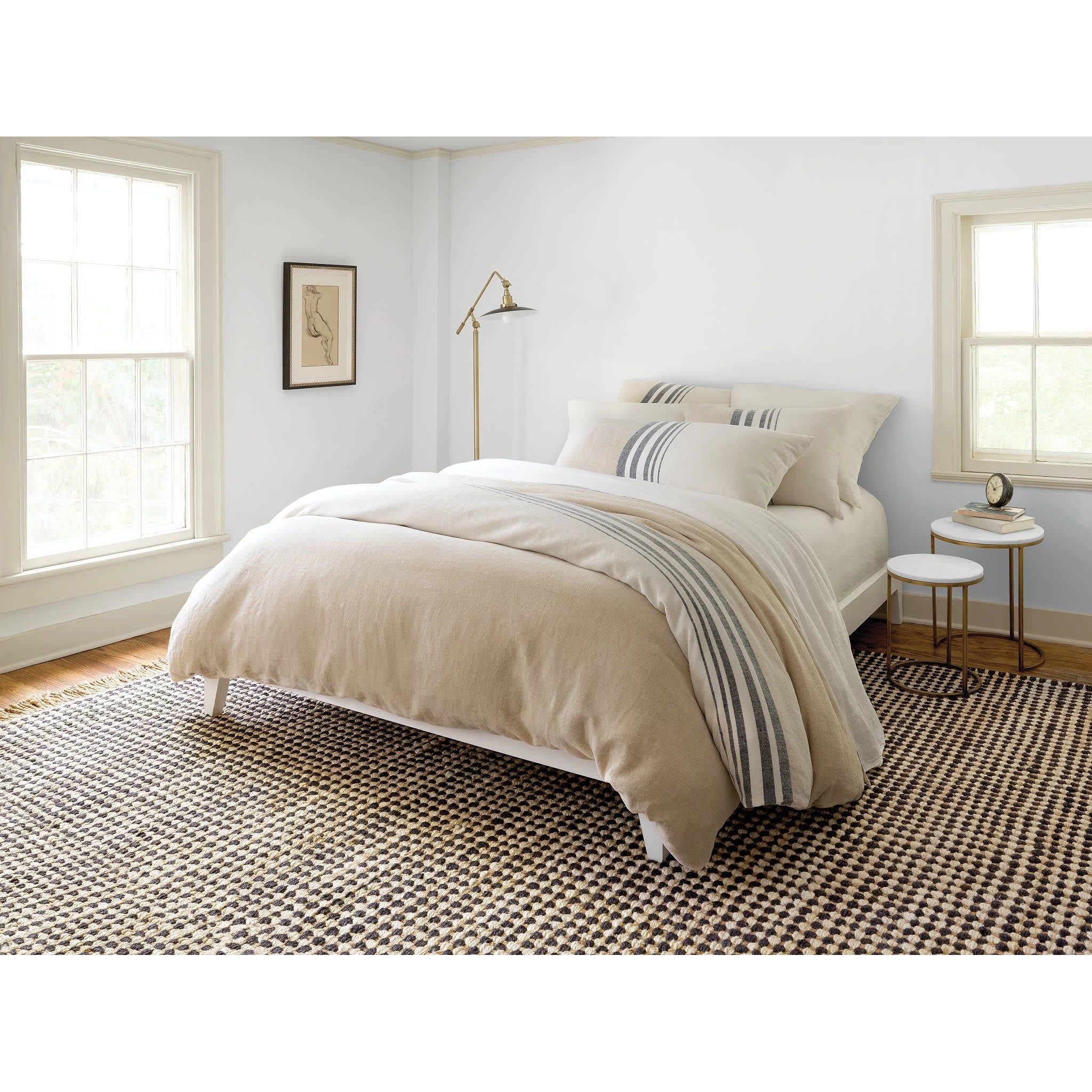 Linen Chenille Stripe Duvet Cover - Image 3