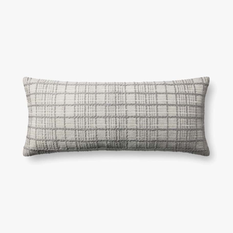 Liv Grey Pillow | Magnolia Home by Joanna Gaines x Loloi - Image 2