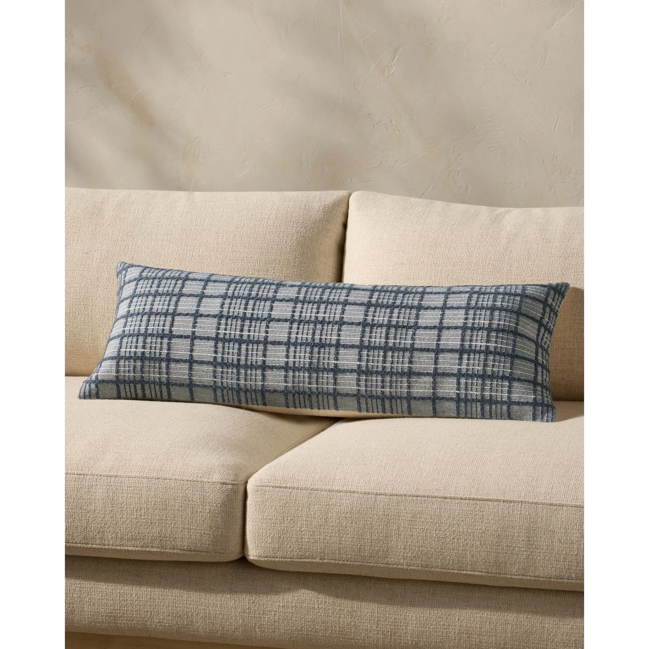 Liv Navy Pillow | Magnolia Home by Joanna Gaines x Loloi - Image 3
