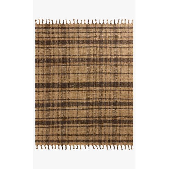 Louie Natural / Espresso Rug | Magnolia Home by Joanna Gaines x Loloi