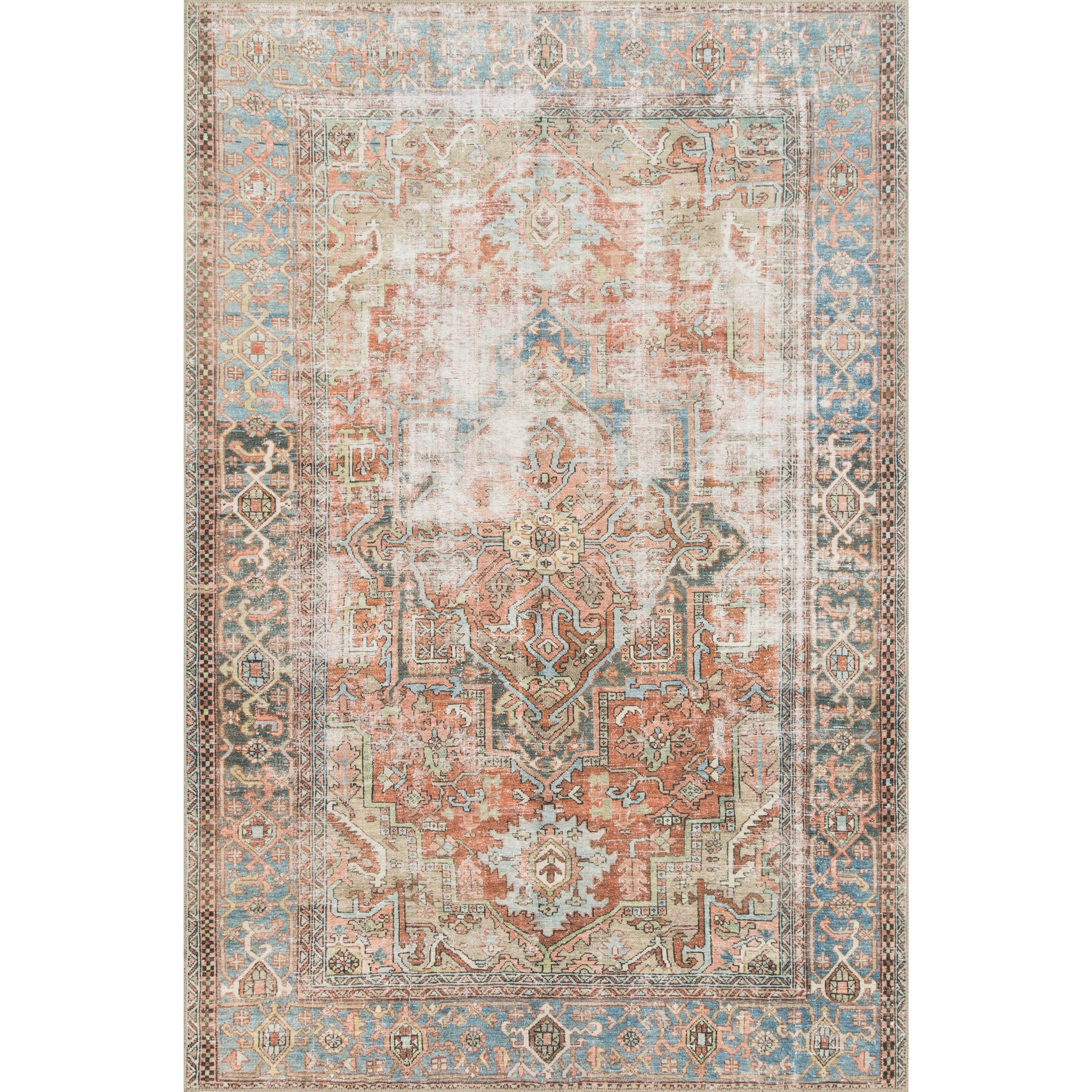 Loren Terracotta / Sky Rug
