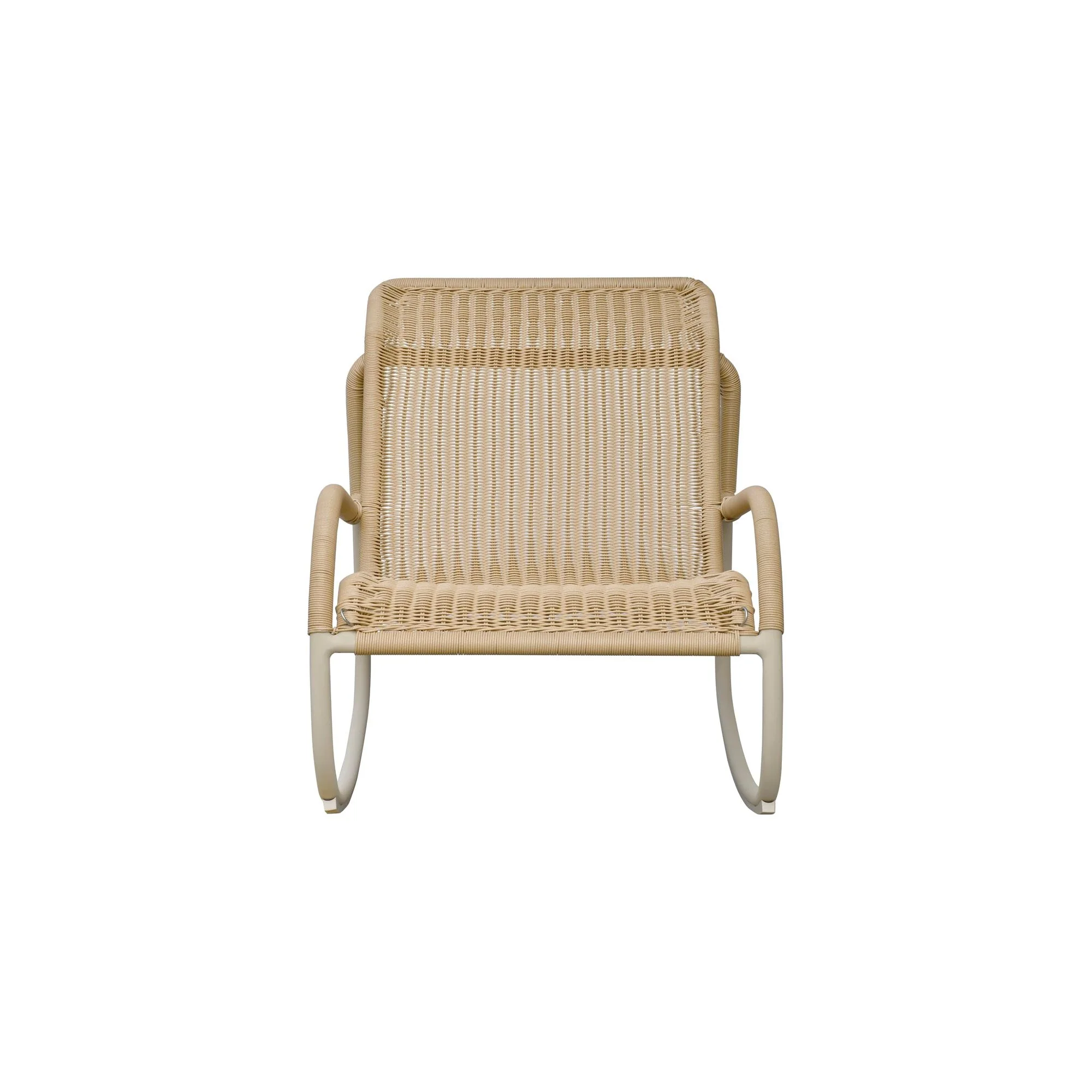 Lyra Outdoor Rocking Chair Beige - Image 2