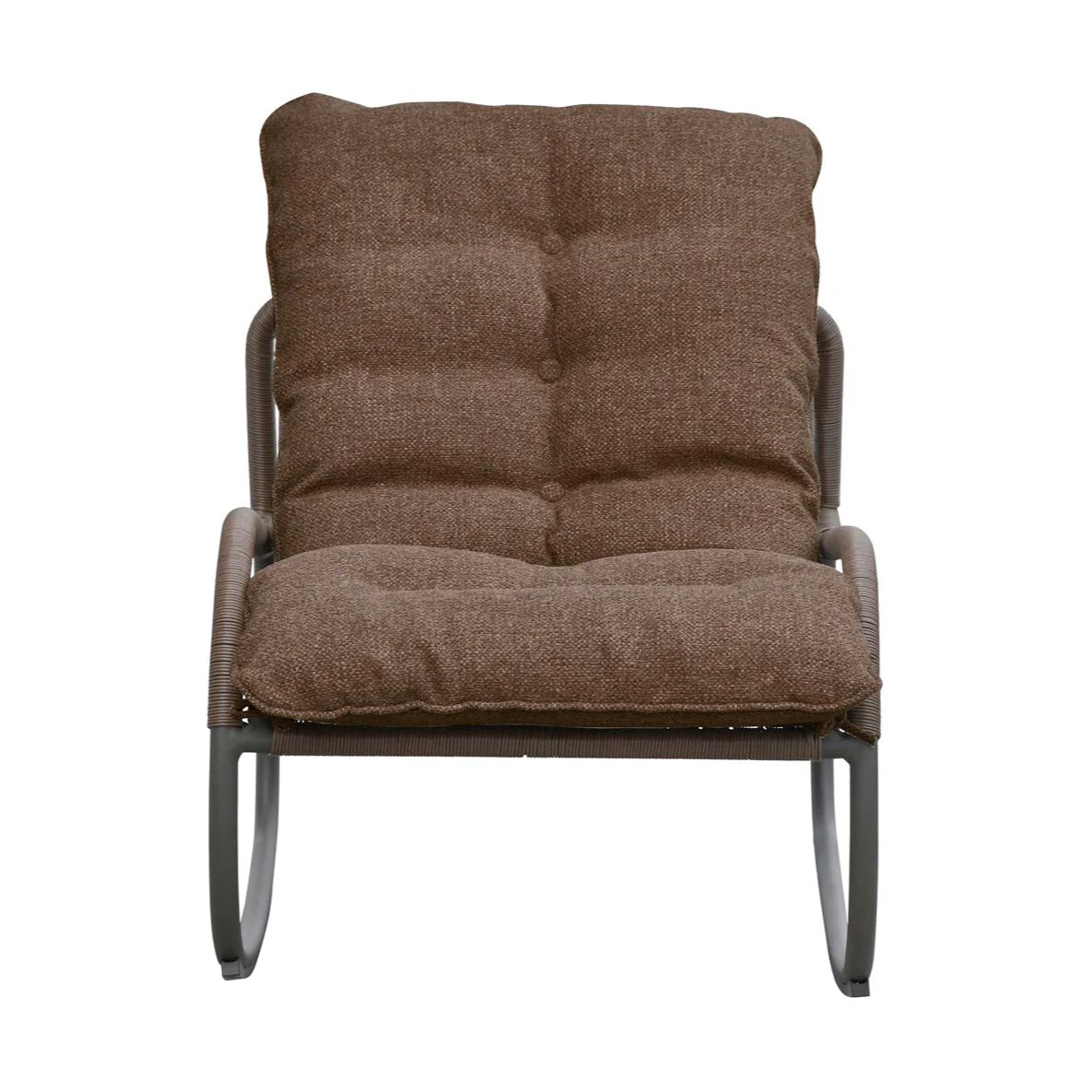 Lyra Outdoor Rocking Chair Brown - Image 2