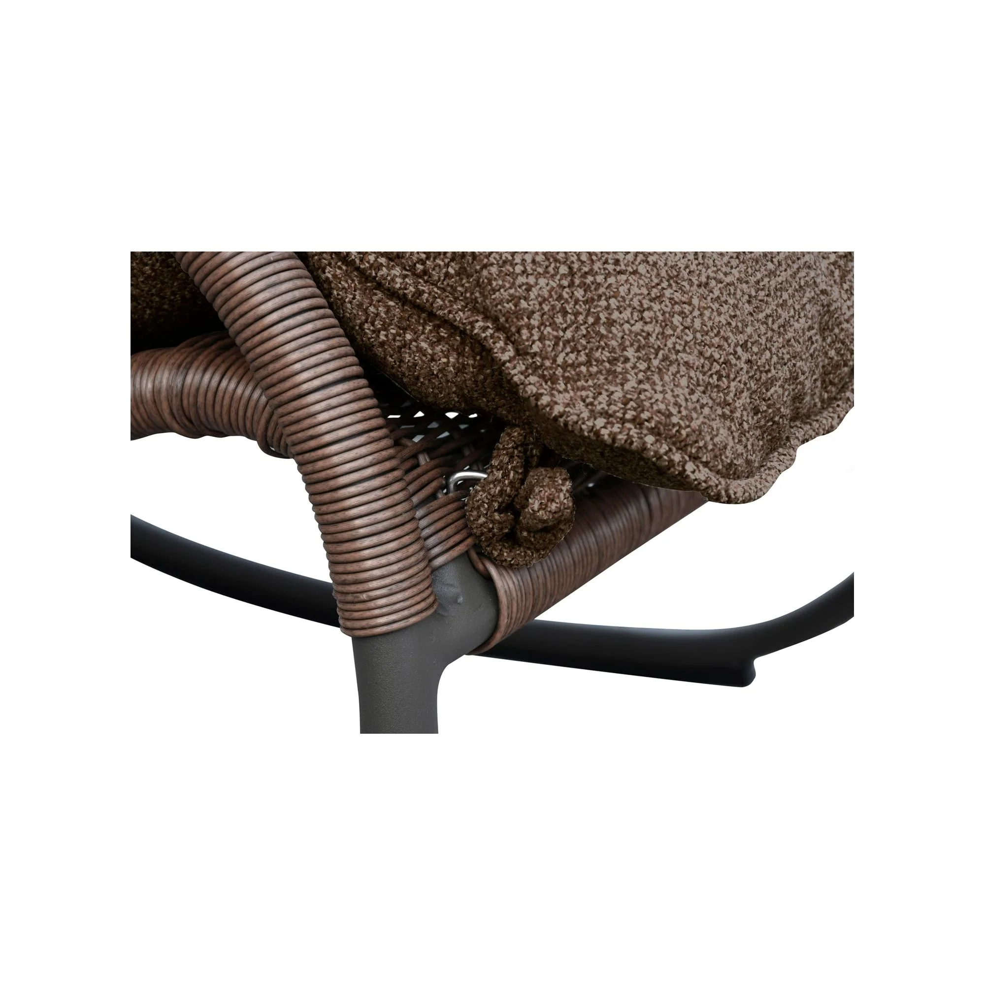 Lyra Outdoor Rocking Chair Brown - Image 9
