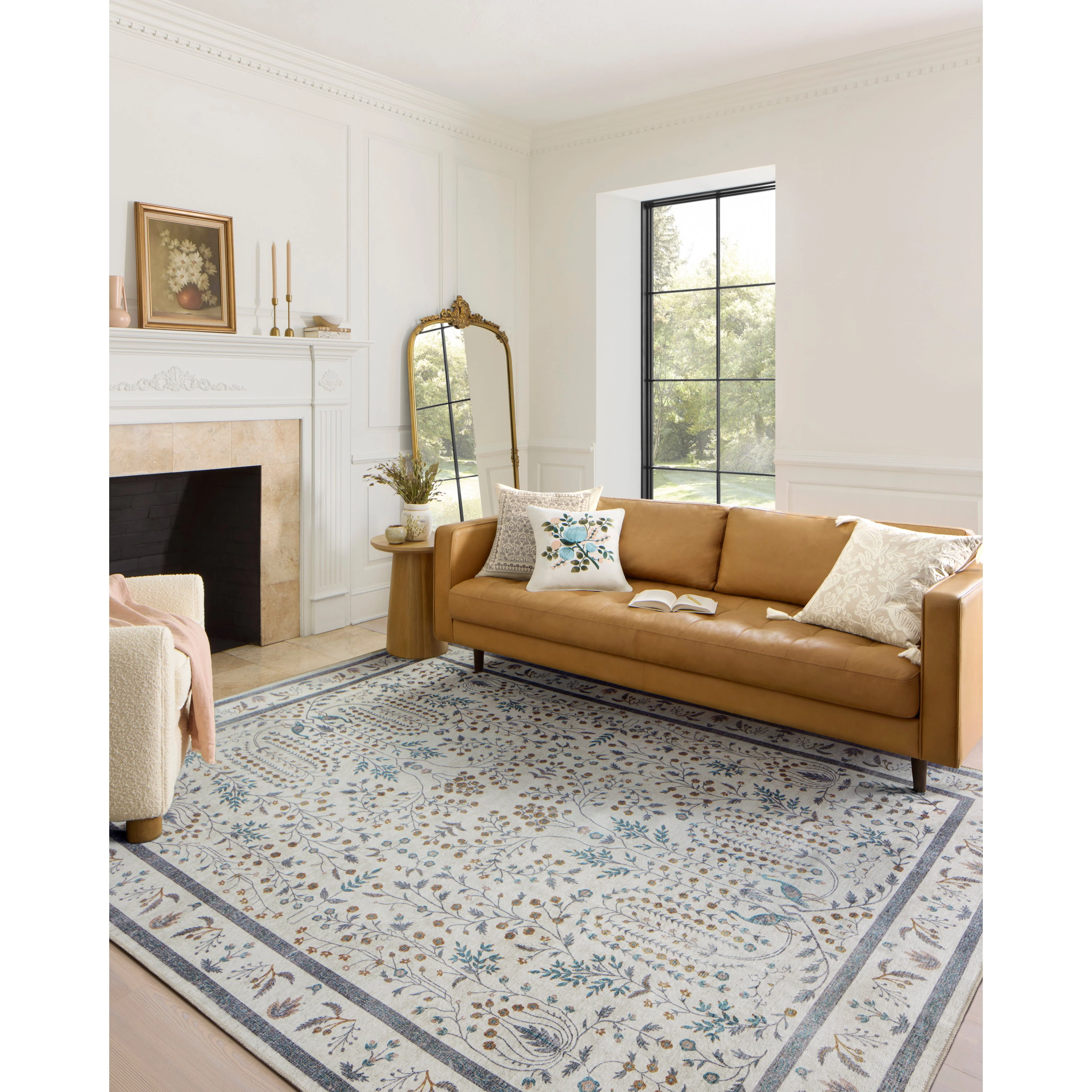 Maison Wisteria / Cream | Rifle Paper Co. Rugs x Loloi - Image 2