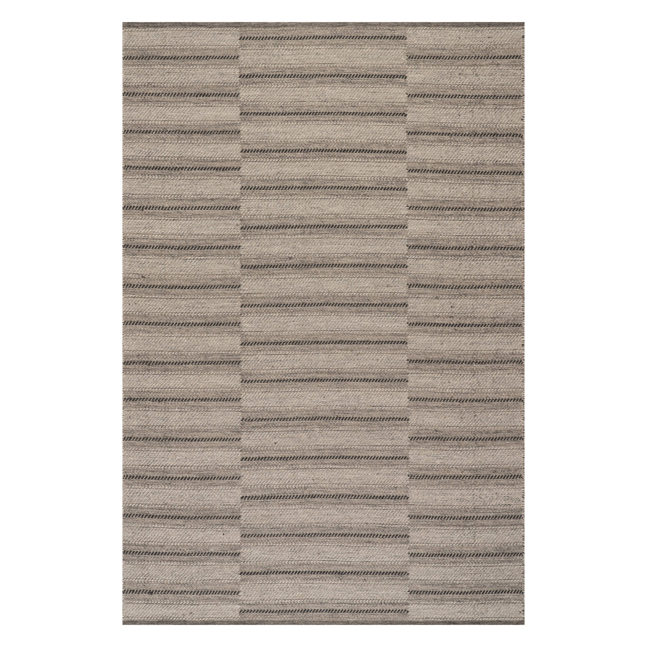 Mateo Striped Wool Cozy Rug by Nate Berkus | Brown