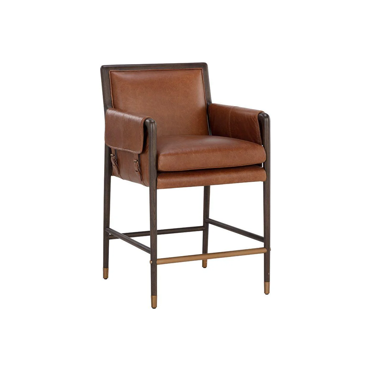 Mauti Counter Stool - Brown - Image 2