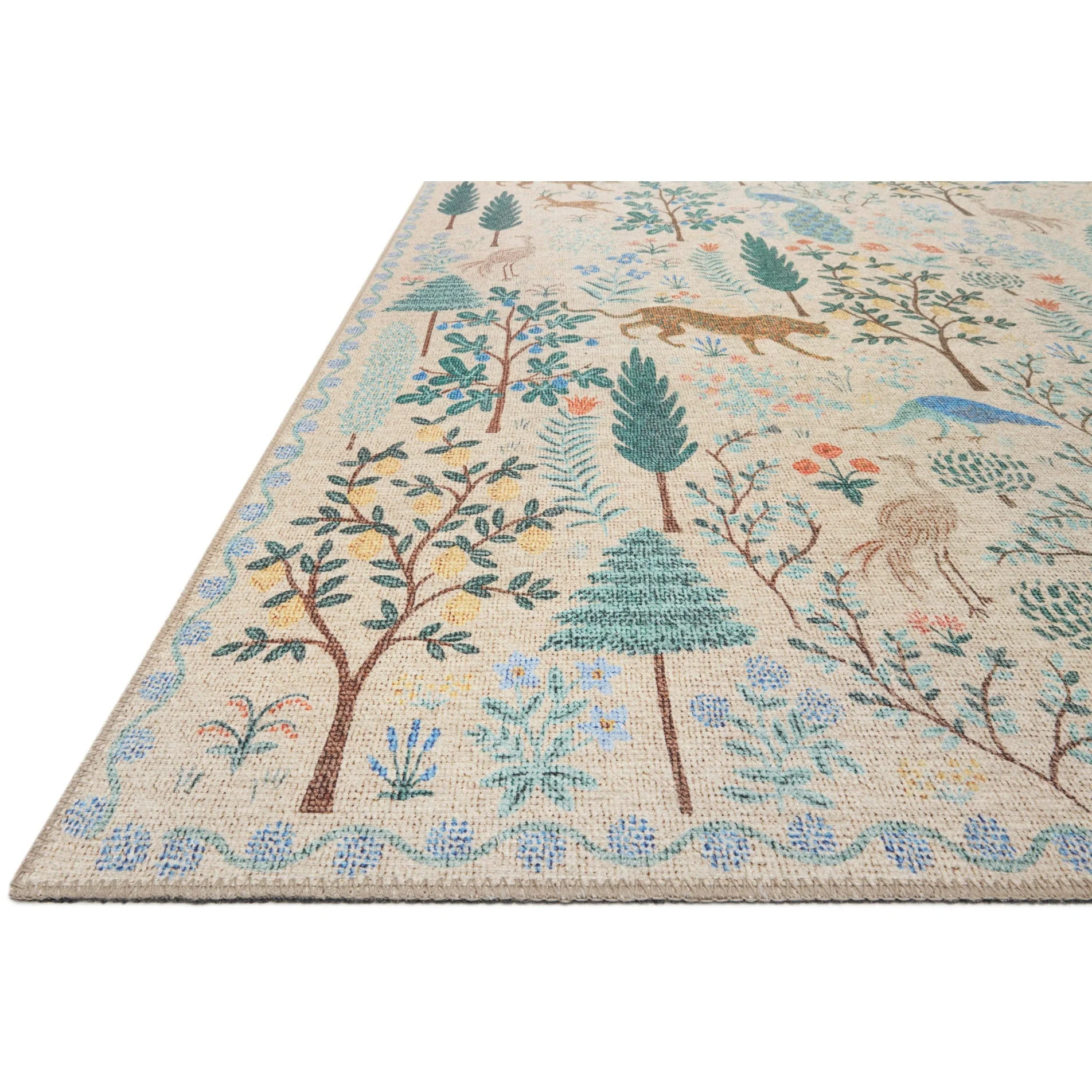 Menagerie Menagerie Forest / Cream | Rifle Paper Co. Rugs x Loloi - Image 3