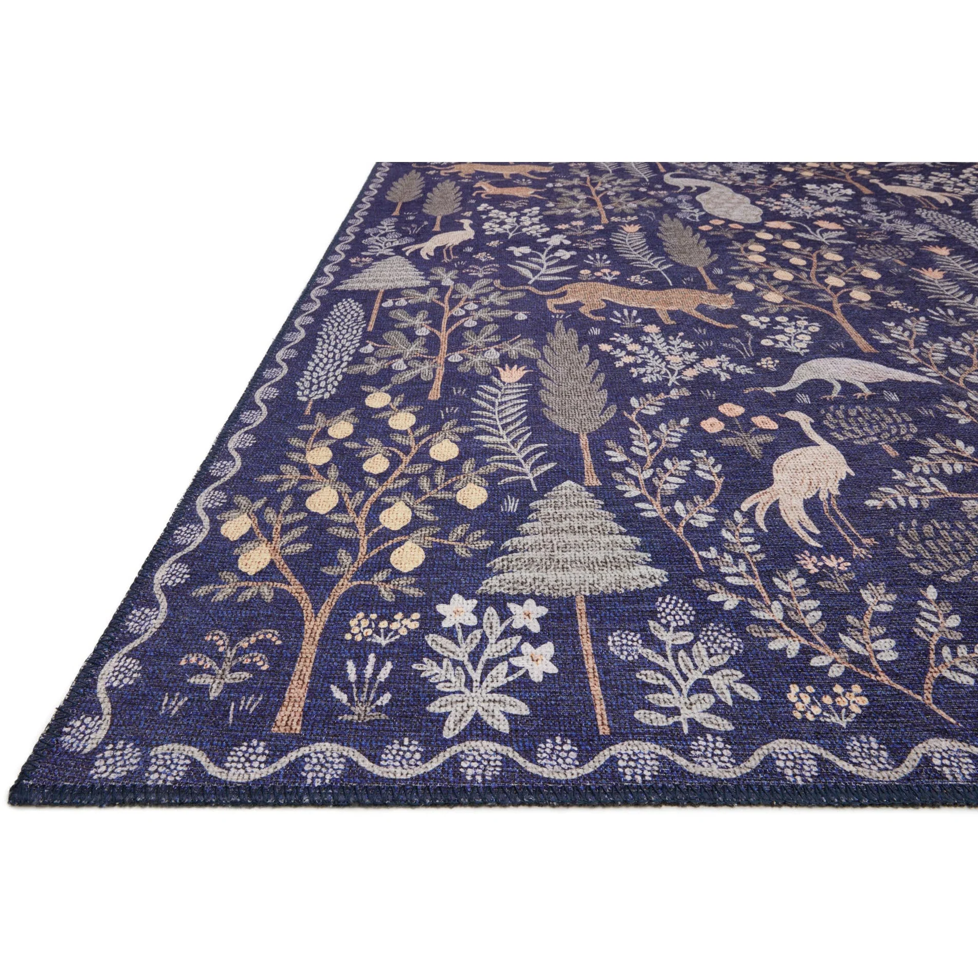 Menagerie Menagerie Forest / Navy | Rifle Paper Co. Rugs x Loloi - Image 2