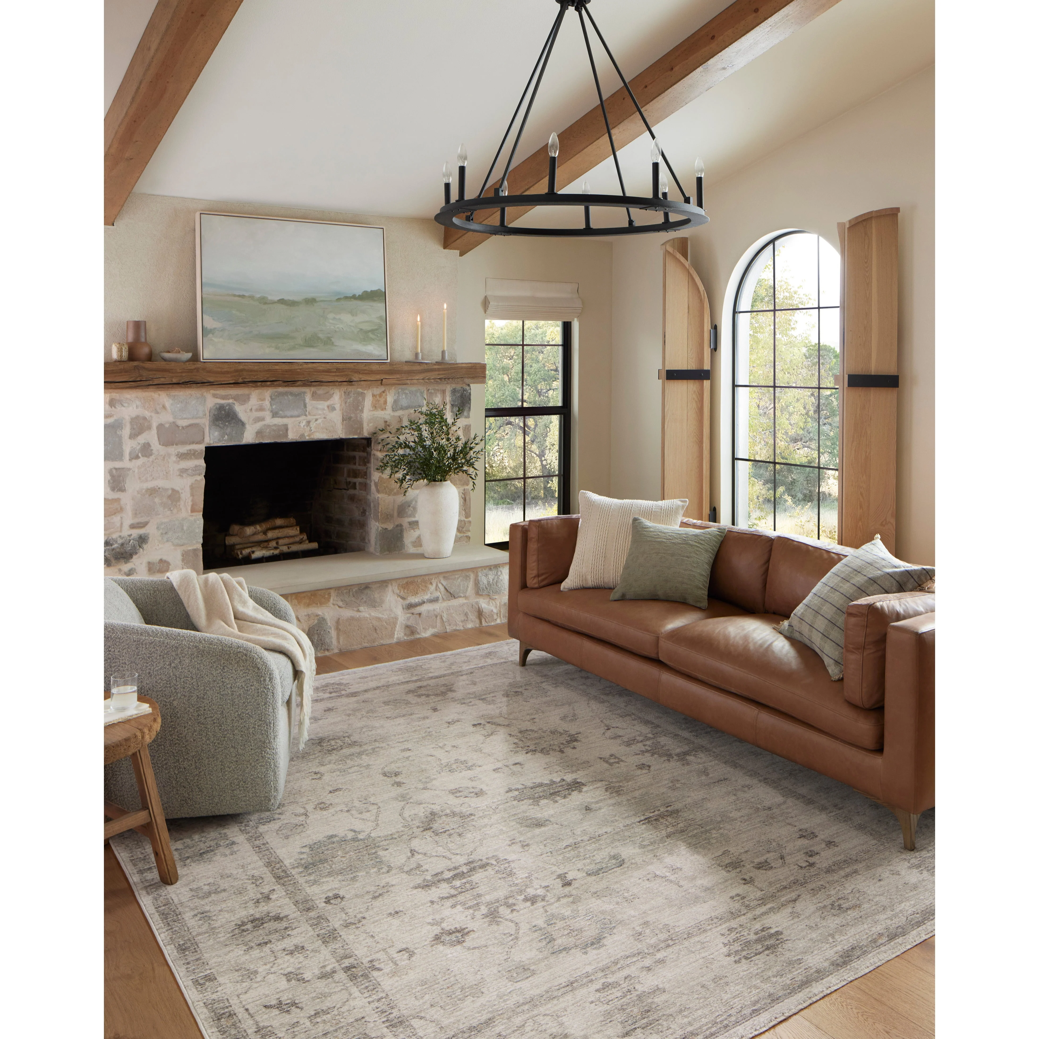 Millie Silver / Dove  Rug | Magnolia Home by Joanna Gaines x Loloi - Image 3