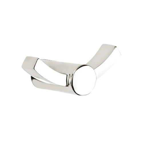 Modern Brass Double Hook with Rosette - Image 4