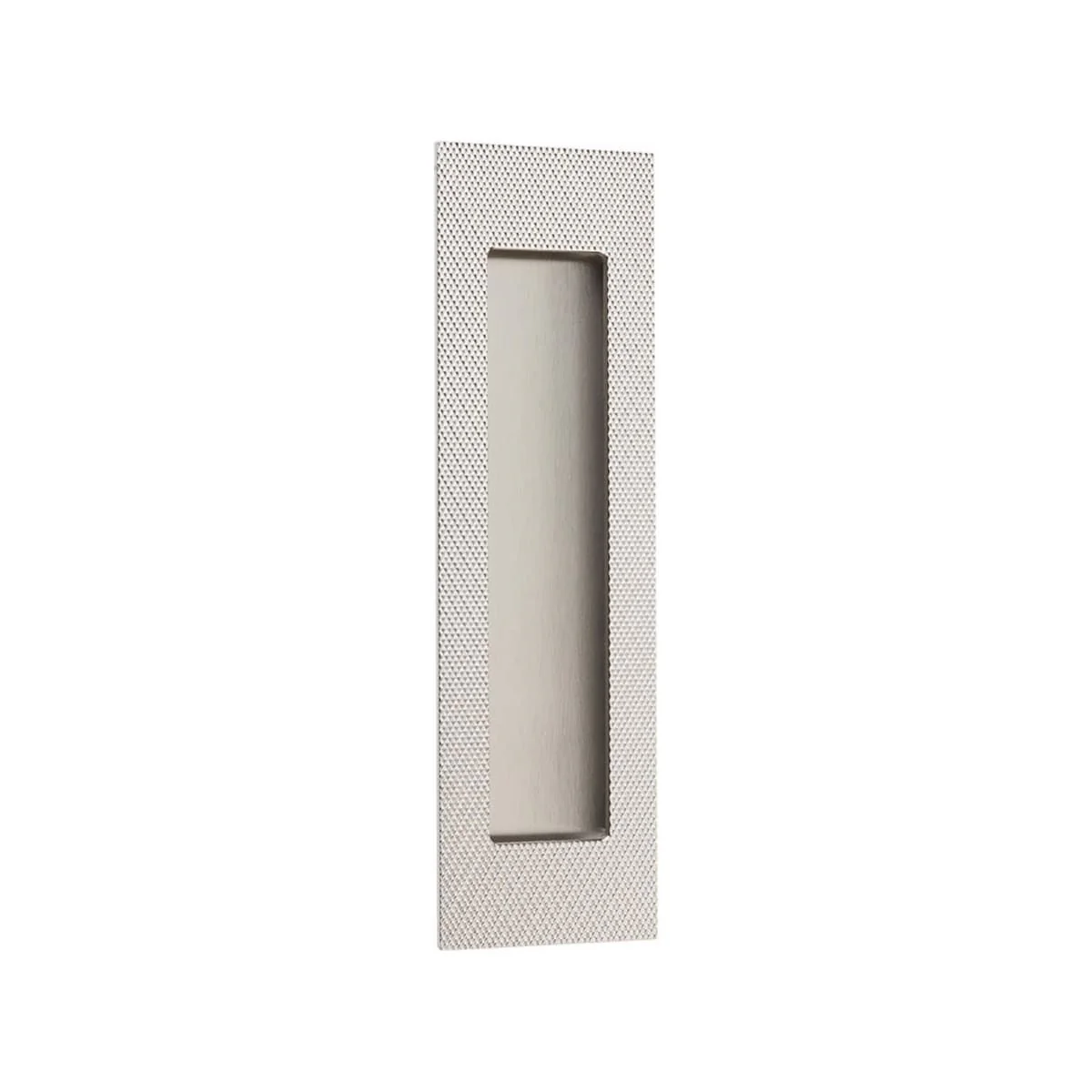 Modern Rectangular Knurled With Plain Pocket Flush Pull - Image 10