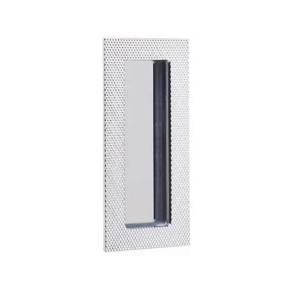 Modern Rectangular Knurled With Plain Pocket Flush Pull - Image 6