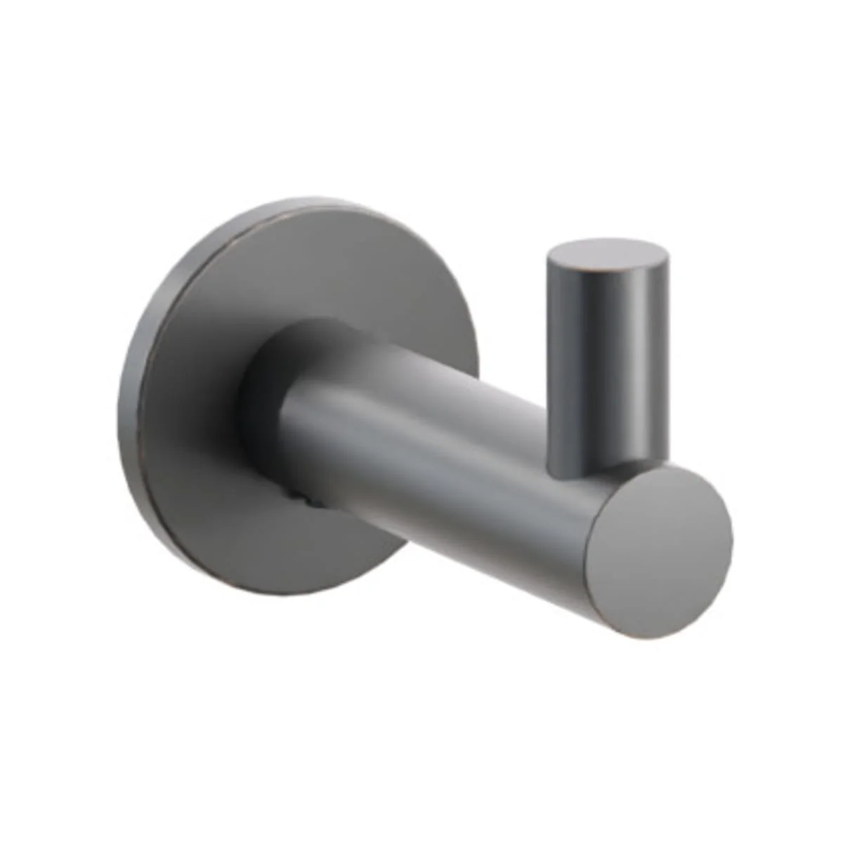 Modern Tubular Brass Single Hook with Rosette - Image 44
