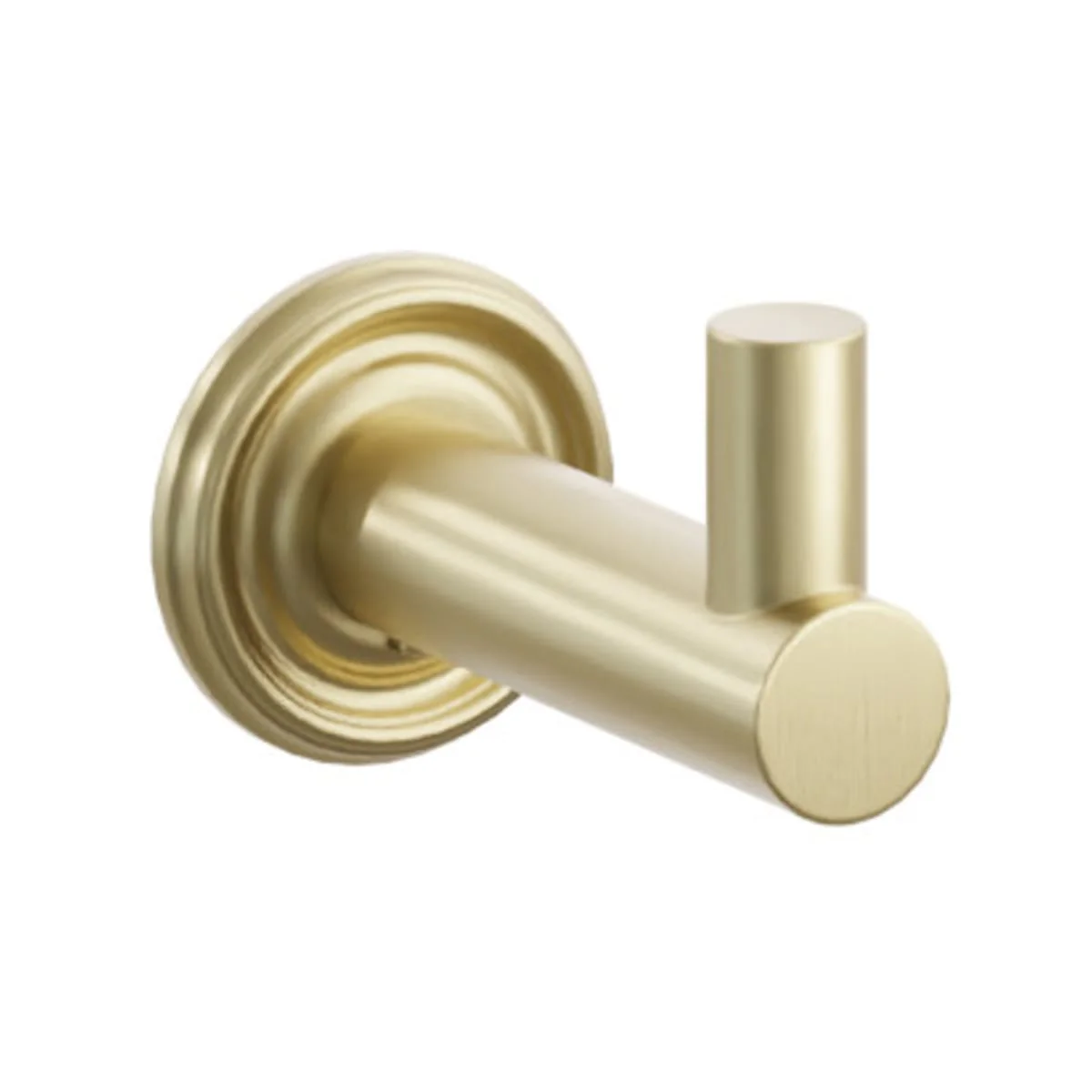 Modern Tubular Brass Single Hook with Rosette - Image 70