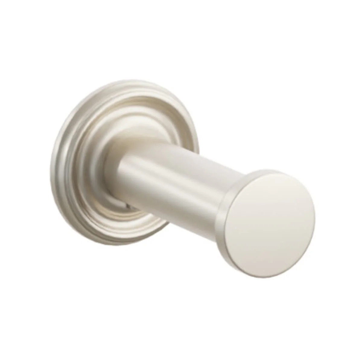 Modern Tubular Brass Single Robe Hook with Rosette - Image 51