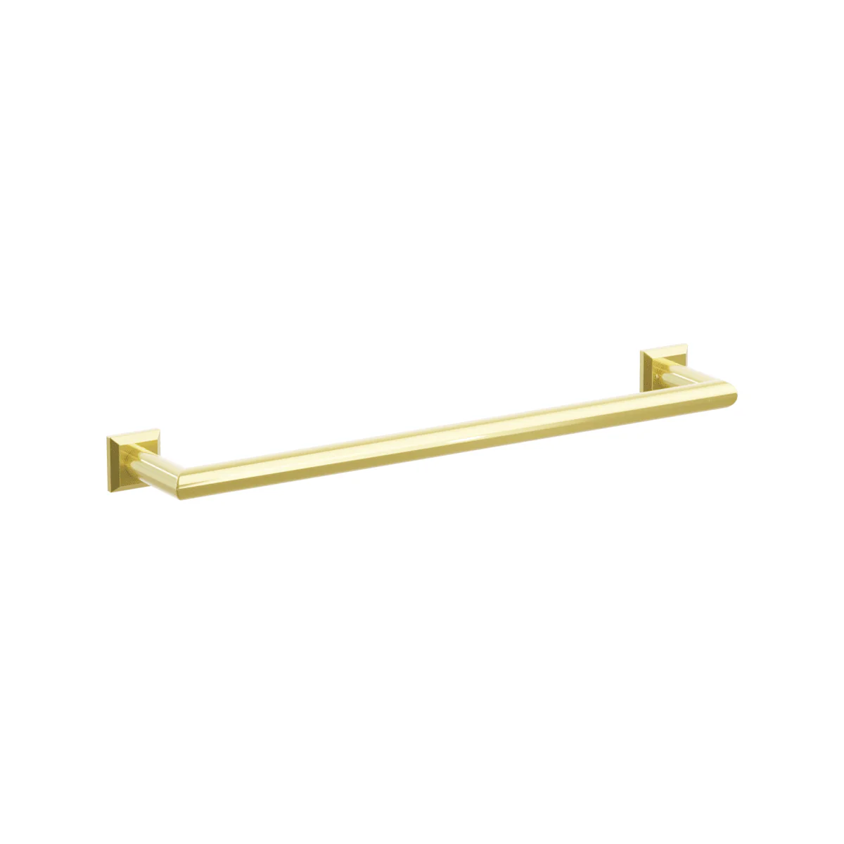 Modern Tubular Brass Towel Bar 18" - Image 3