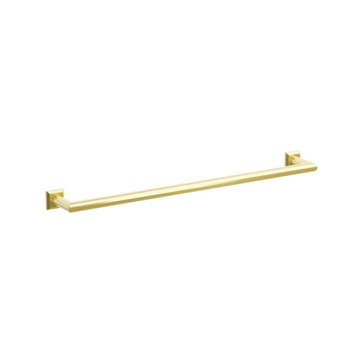 Modern Tubular Brass Towel Bar 24" - Image 11