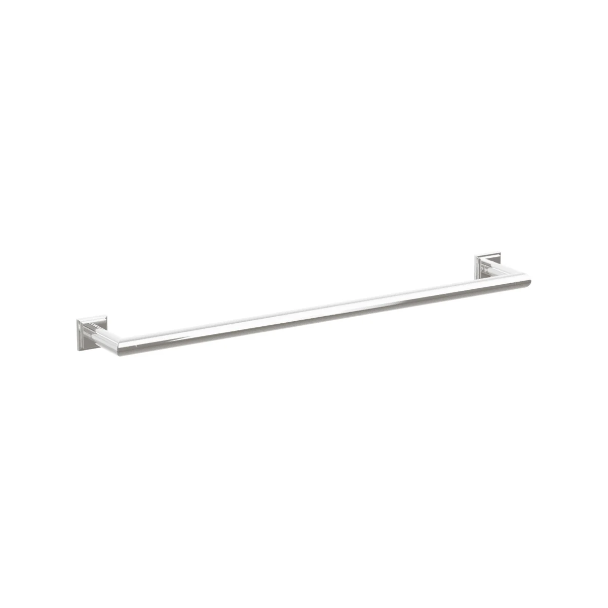 Modern Tubular Brass Towel Bar 24" - Image 4