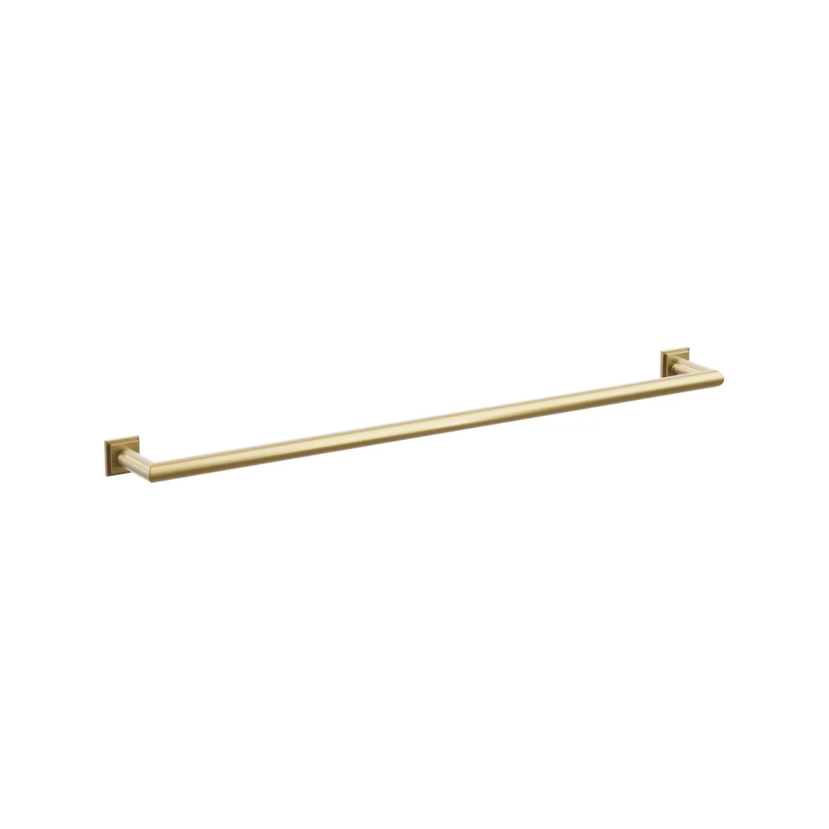 Modern Tubular Brass Towel Bar 30" - Image 14