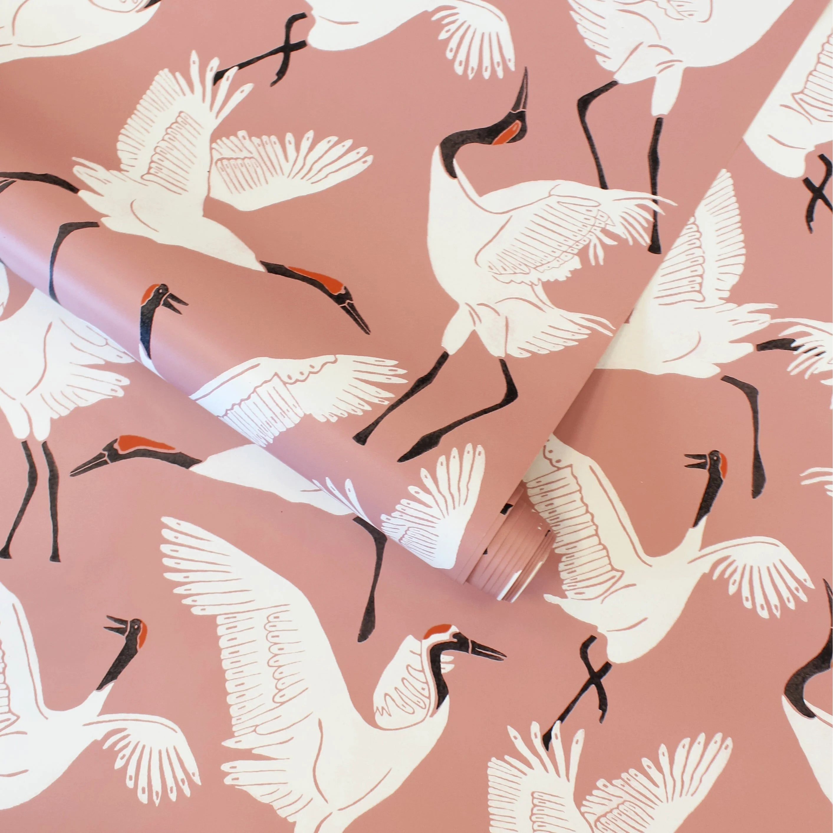 Family of Cranes Peel and Stick Wallpaper By Novogratz - Image 3