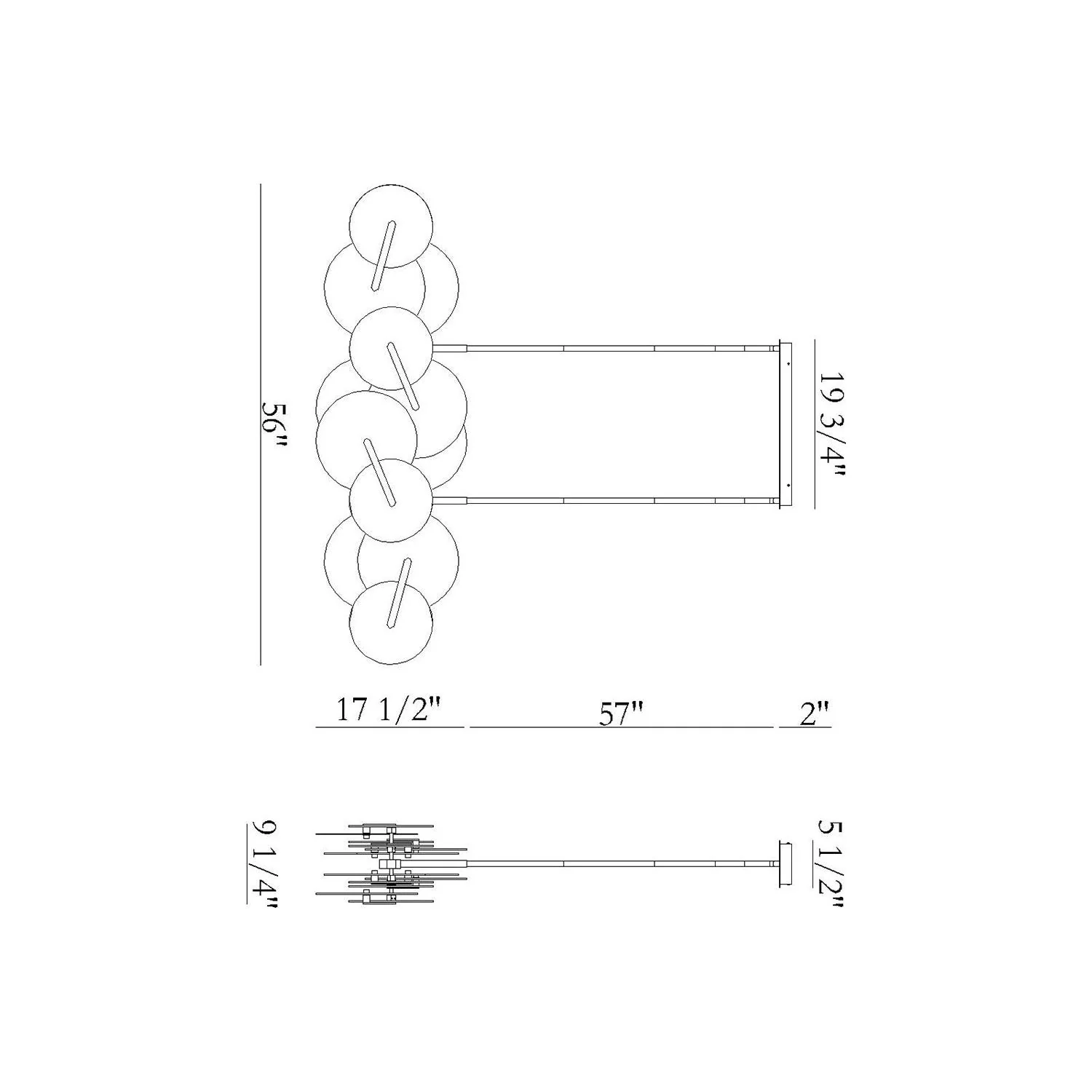 Nuvola LED Linear Chandelier - Image 9