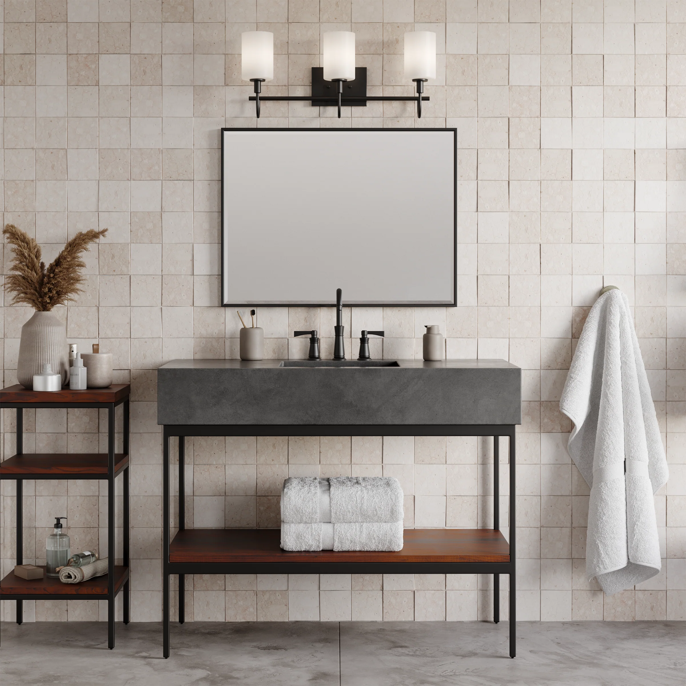 Oak Moore Three Light Wall / Bath - Image 9