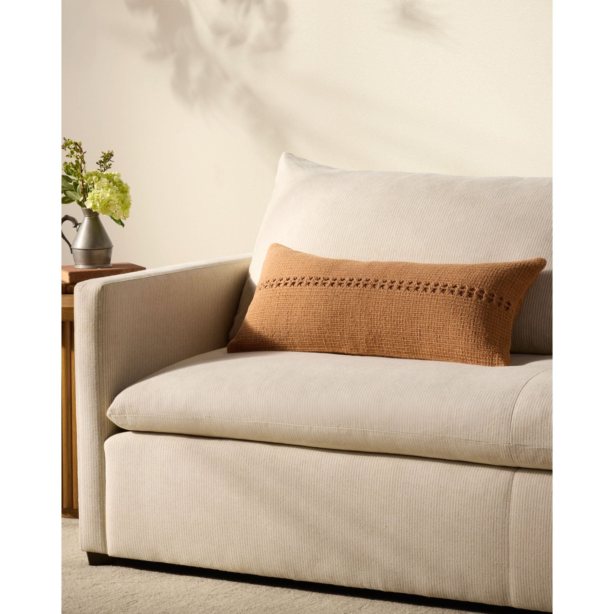 Harvey Orange Pillows | Chris Loves Julia x Loloi - Image 2