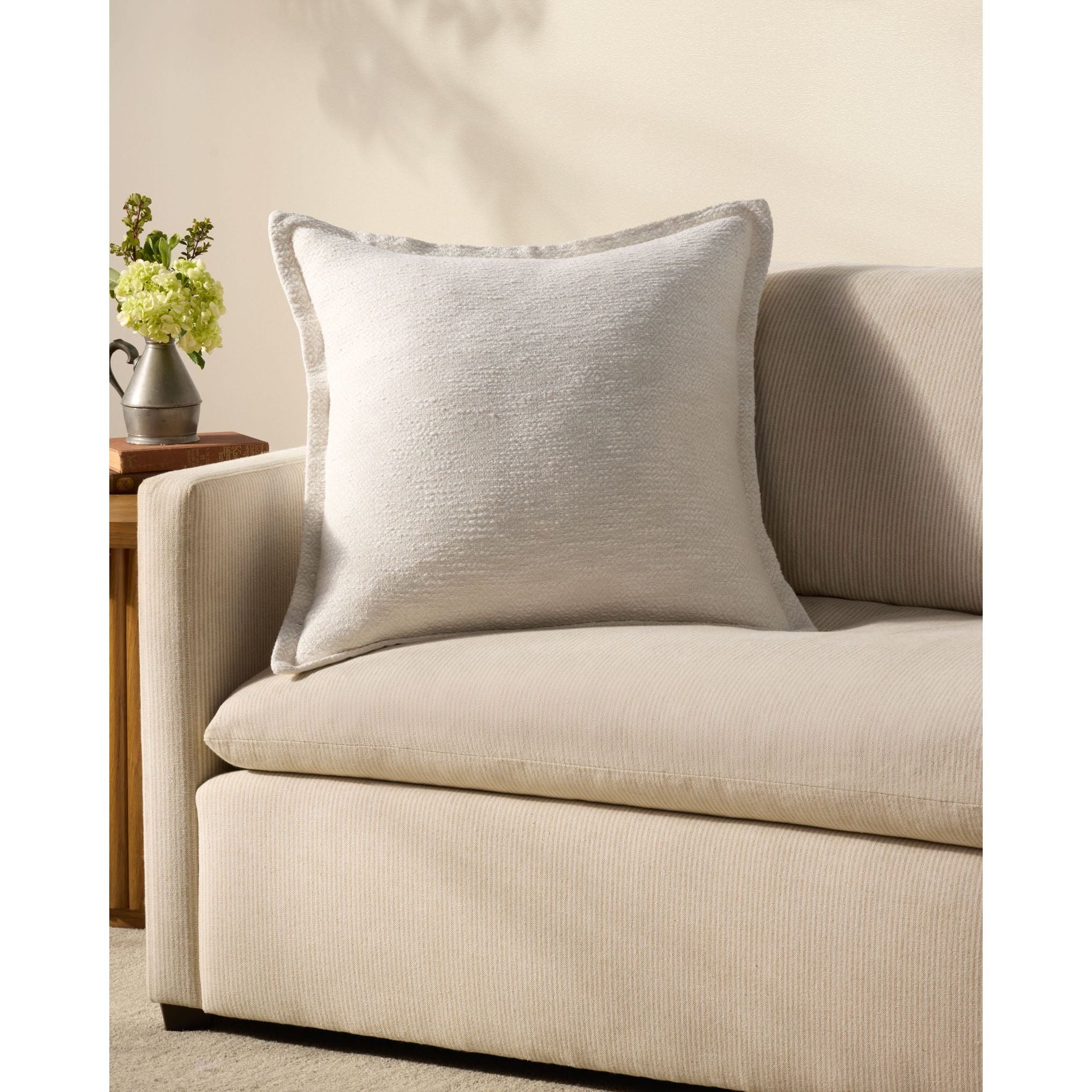 Morris white Pillows | Chris Loves Julia x Loloi - Image 2