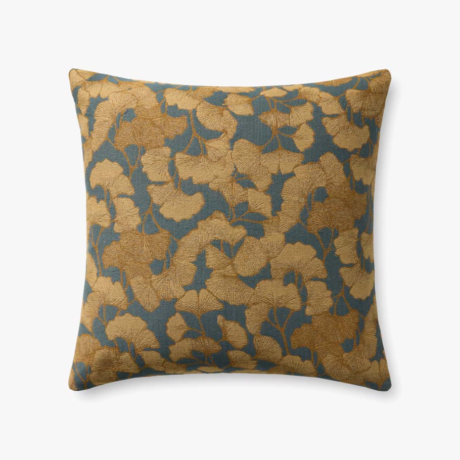 Fawn Blue / Gold Pillows | Chris Loves Julia x Loloi