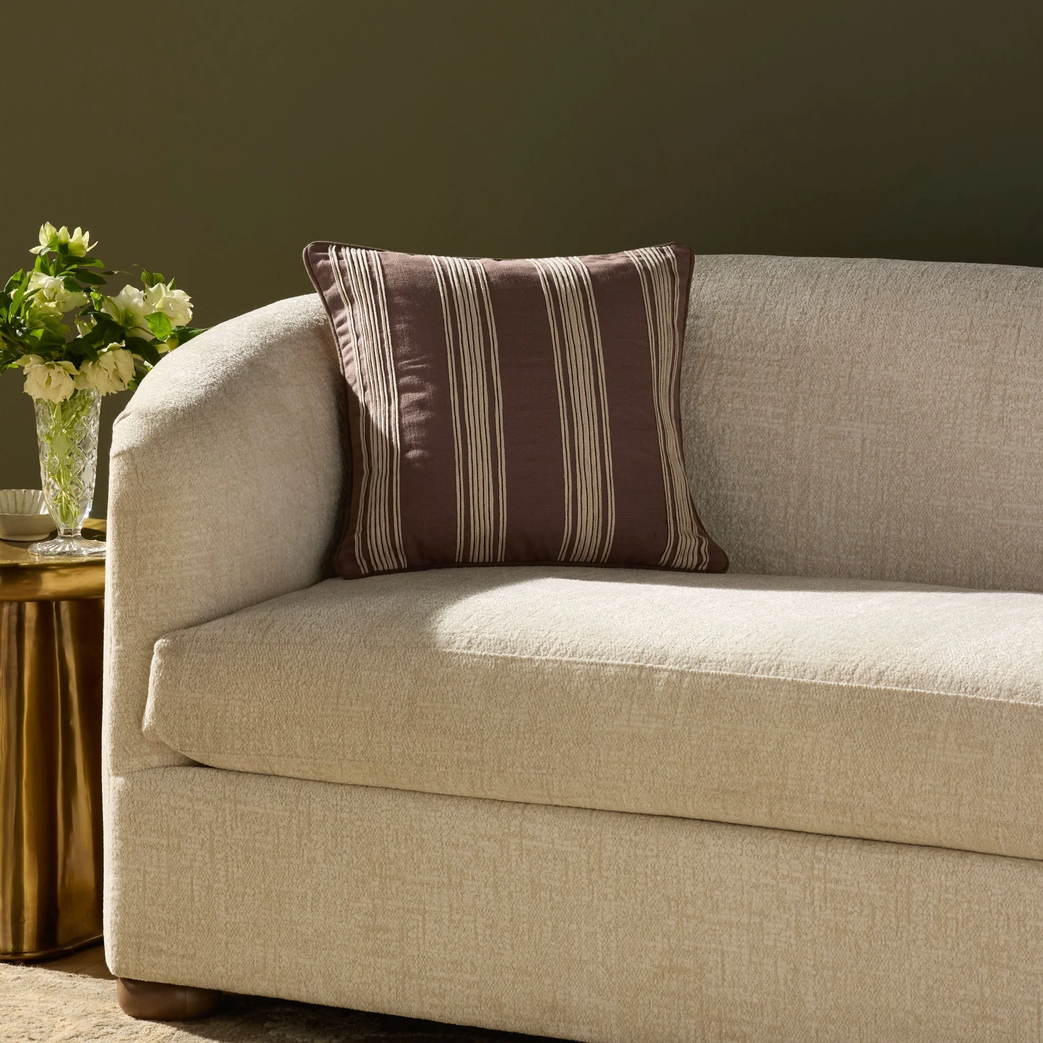 Verona Brown Pillows | Chris Loves Julia x Loloi - Image 2